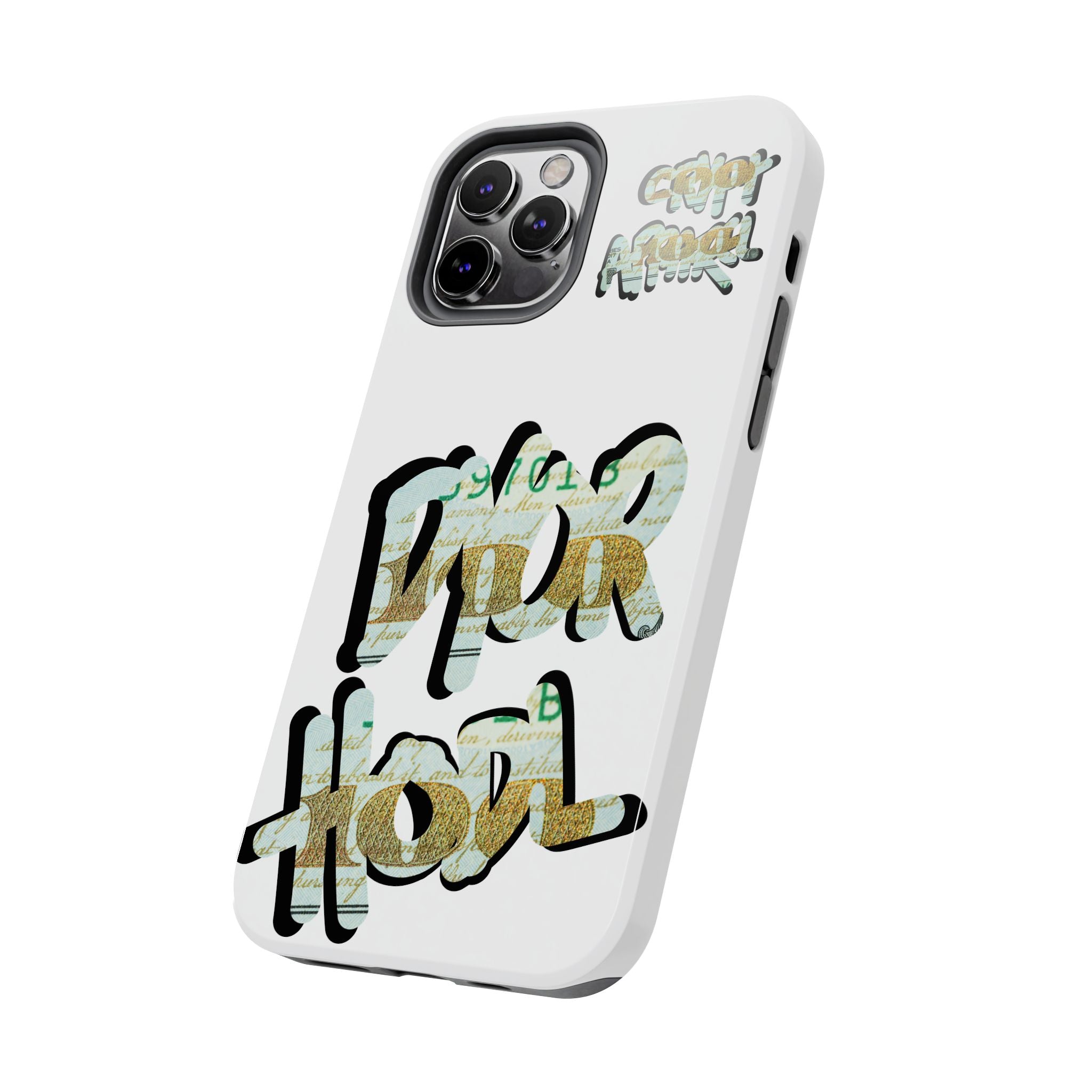 Tough Phone Case — Vintage Money Graffiti "Paper Hodl" Design