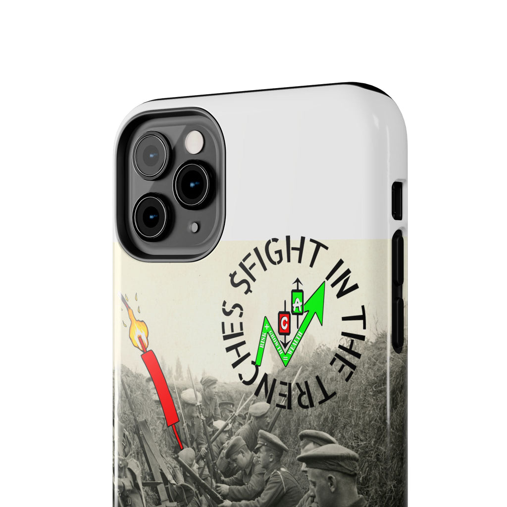 The Trenches Tough Phone Case — Crypt Apparel Trench Dog & Candle Design