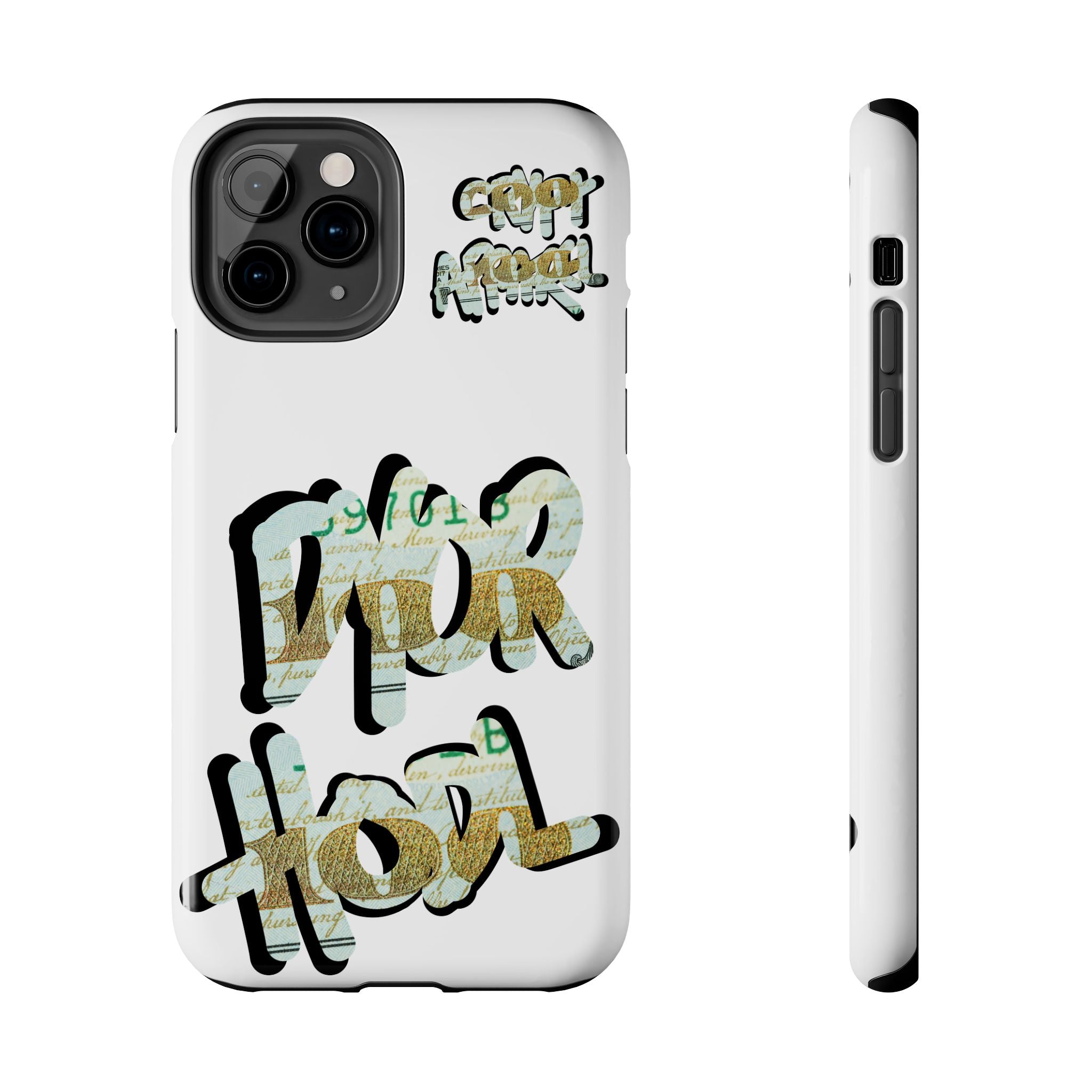 Tough Phone Case — Vintage Money Graffiti "Paper Hodl" Design