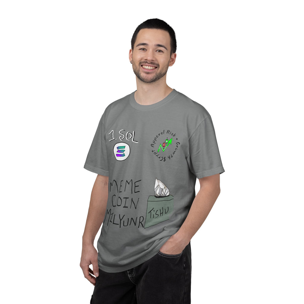 Crypto Meme T-Shirt — 'Meme Coin' Hand-Drawn Crypto Art Tee