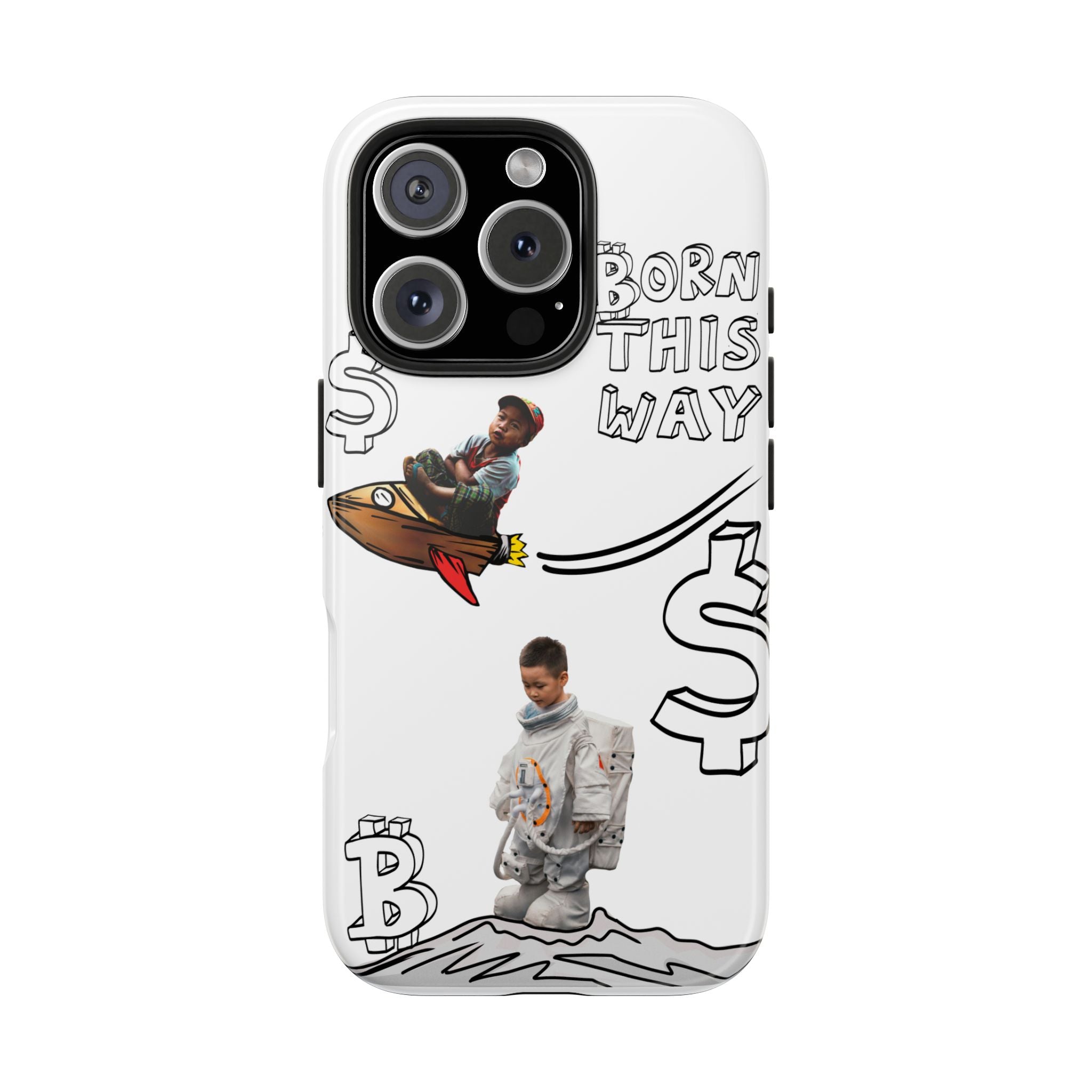 Born This Way Phone Case — "Crypt Apparel" Crypto Protective Case