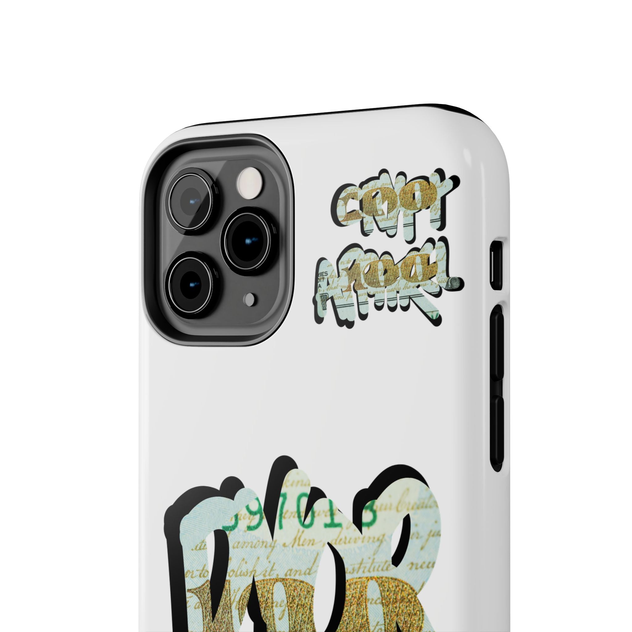 Tough Phone Case — Vintage Money Graffiti "Paper Hodl" Design