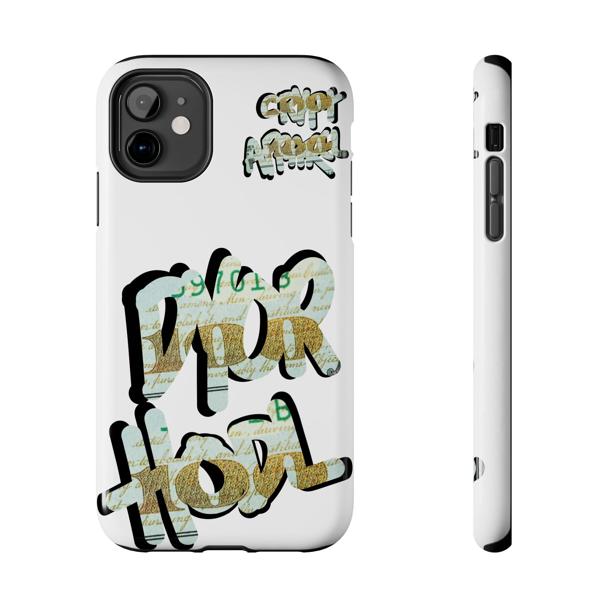 Tough Phone Case — Vintage Money Graffiti "Paper Hodl" Design