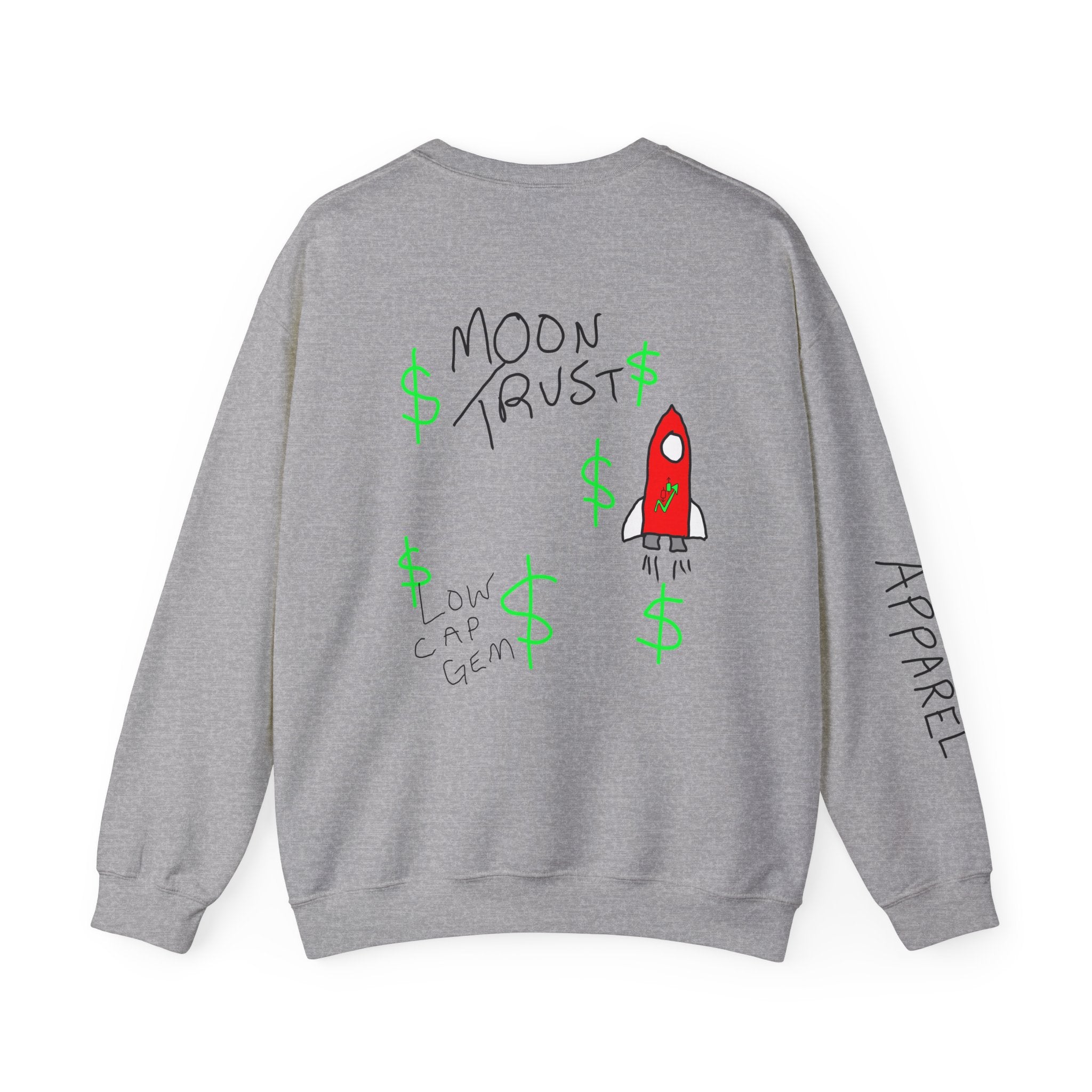 Crypto On Clarence Crewneck Sweatshirt — Crypt Apparel Design