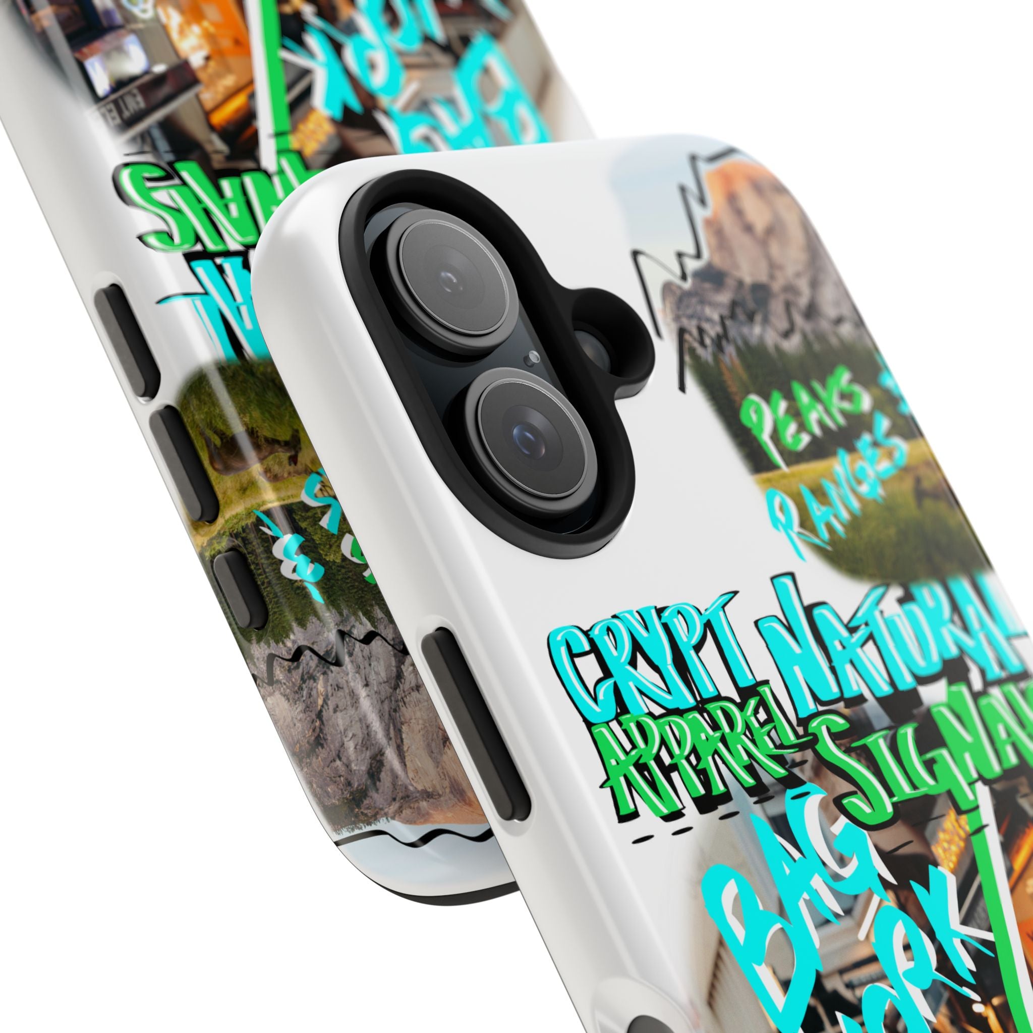 Natural Signals Tough Phone Case — Crypt Apparel Street Collage Design
