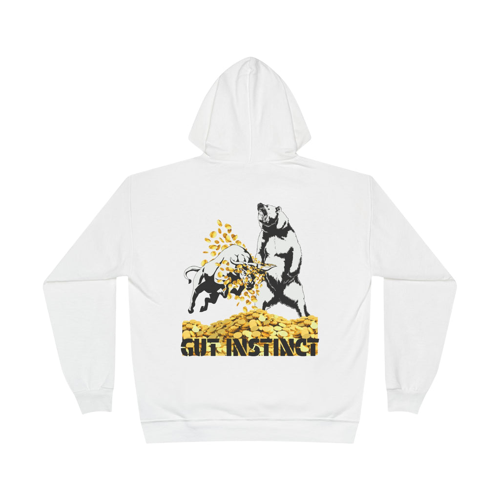 Gut Instinct Bull vs Bear Crypto Hoodie - Dual Sided Slay The Bears Streetwear Pullover