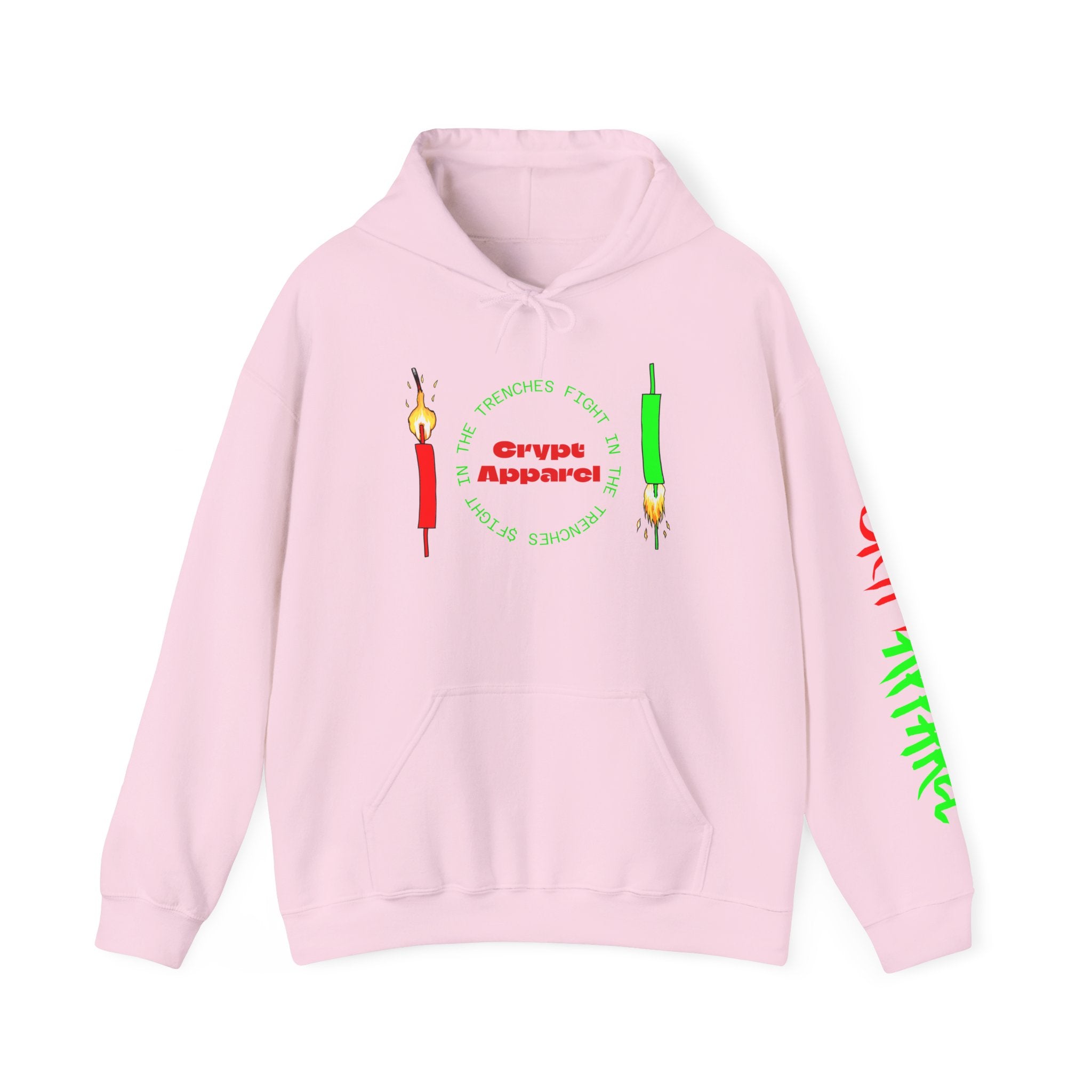 The Trenches Crypto Meme Hoodie — Crypt Apparel Trench Life Graphic Streetwear Hoodie