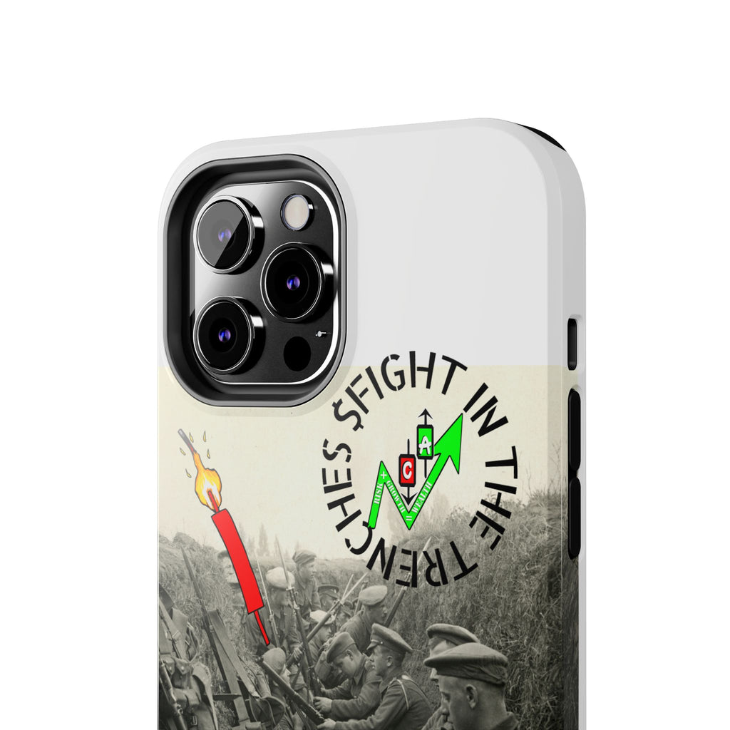 The Trenches Tough Phone Case — Crypt Apparel Trench Dog & Candle Design