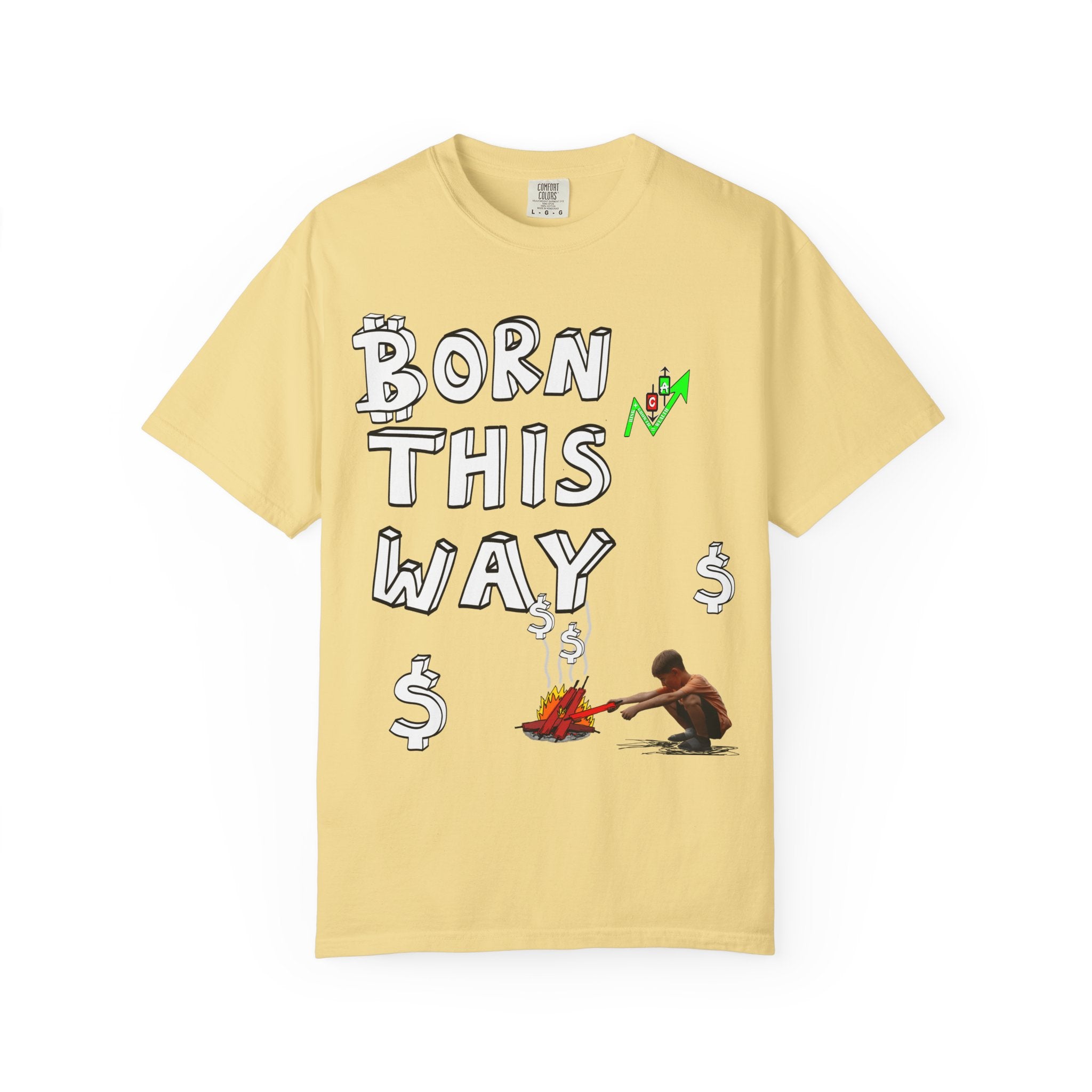 Born This Way Bitcoin inspired Crypto graphic tee | Crypt Apparel