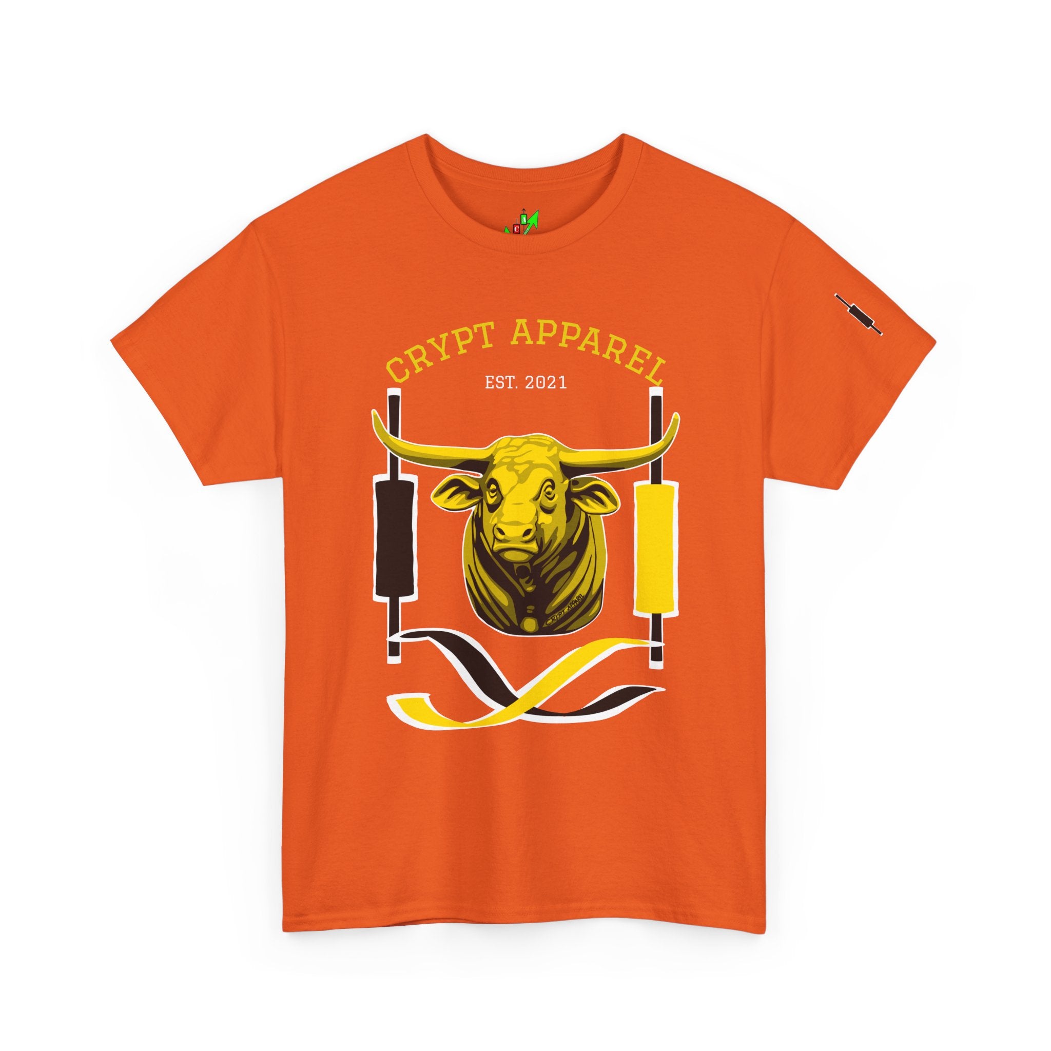 Golden Cross Bull Market Tee — "Crypt Apparel" Crypto Trading Stock Trading T-Shirt