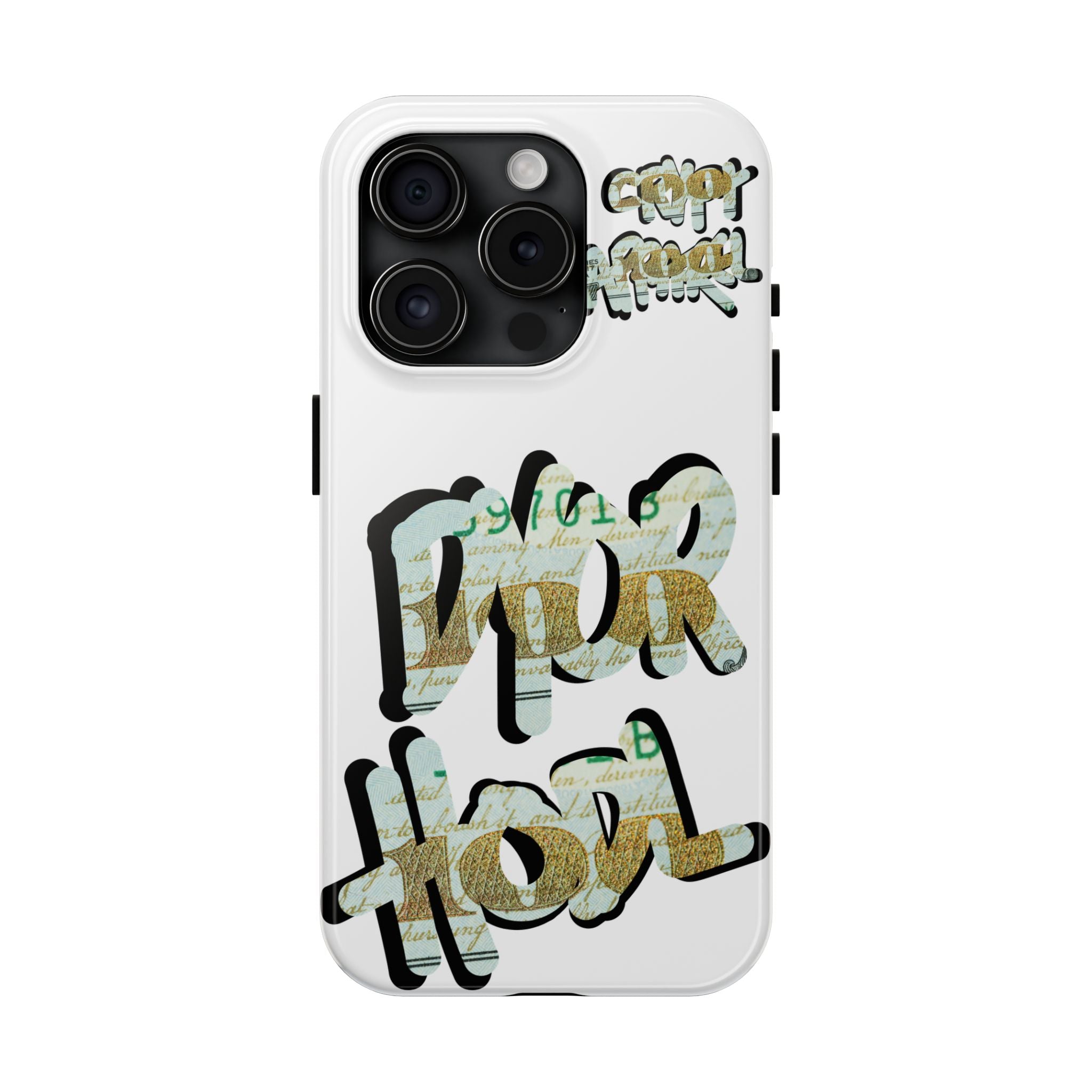 Tough Phone Case — Vintage Money Graffiti "Paper Hodl" Design