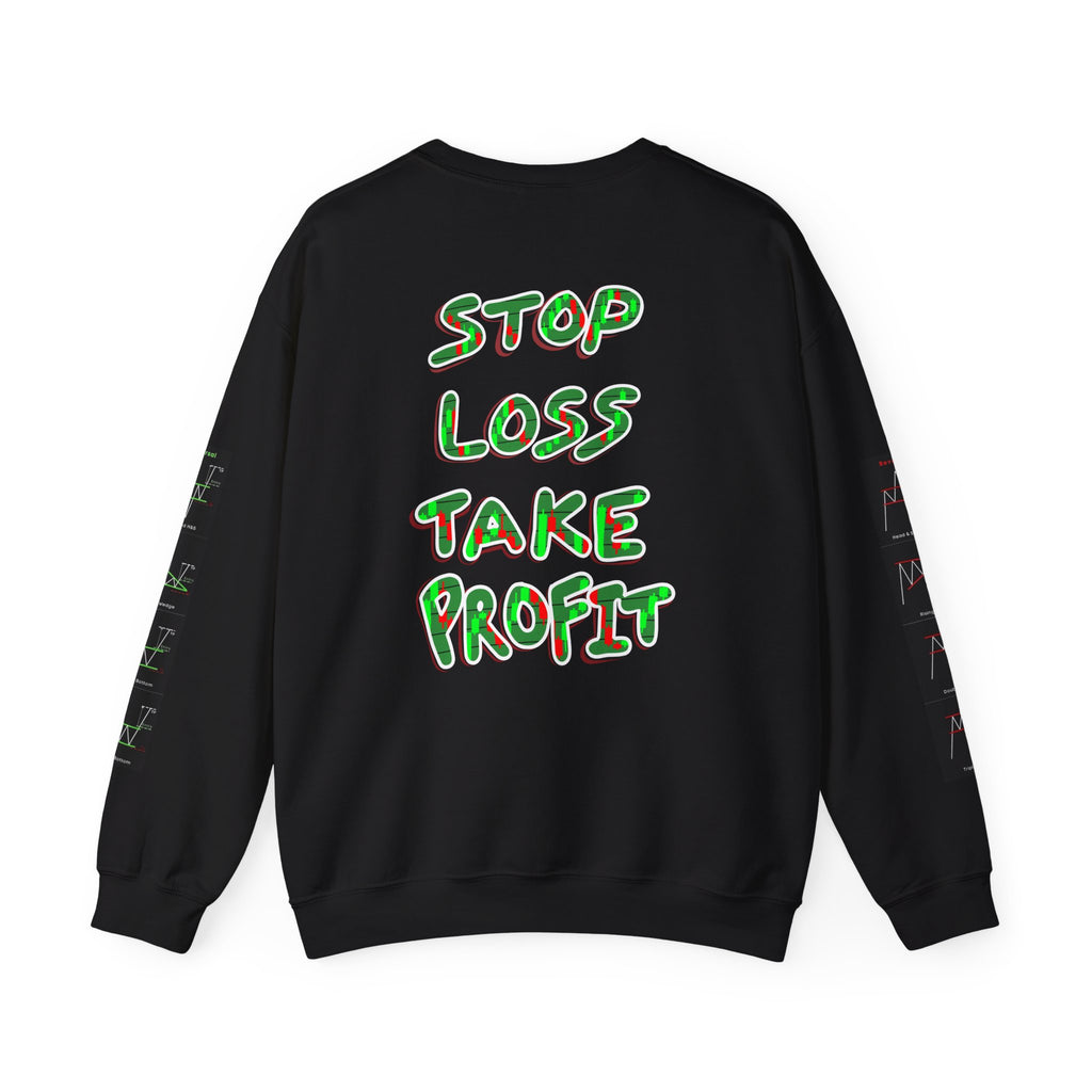 Charted Crewneck Sweatshirt — “Crypt Apparel” Graphic