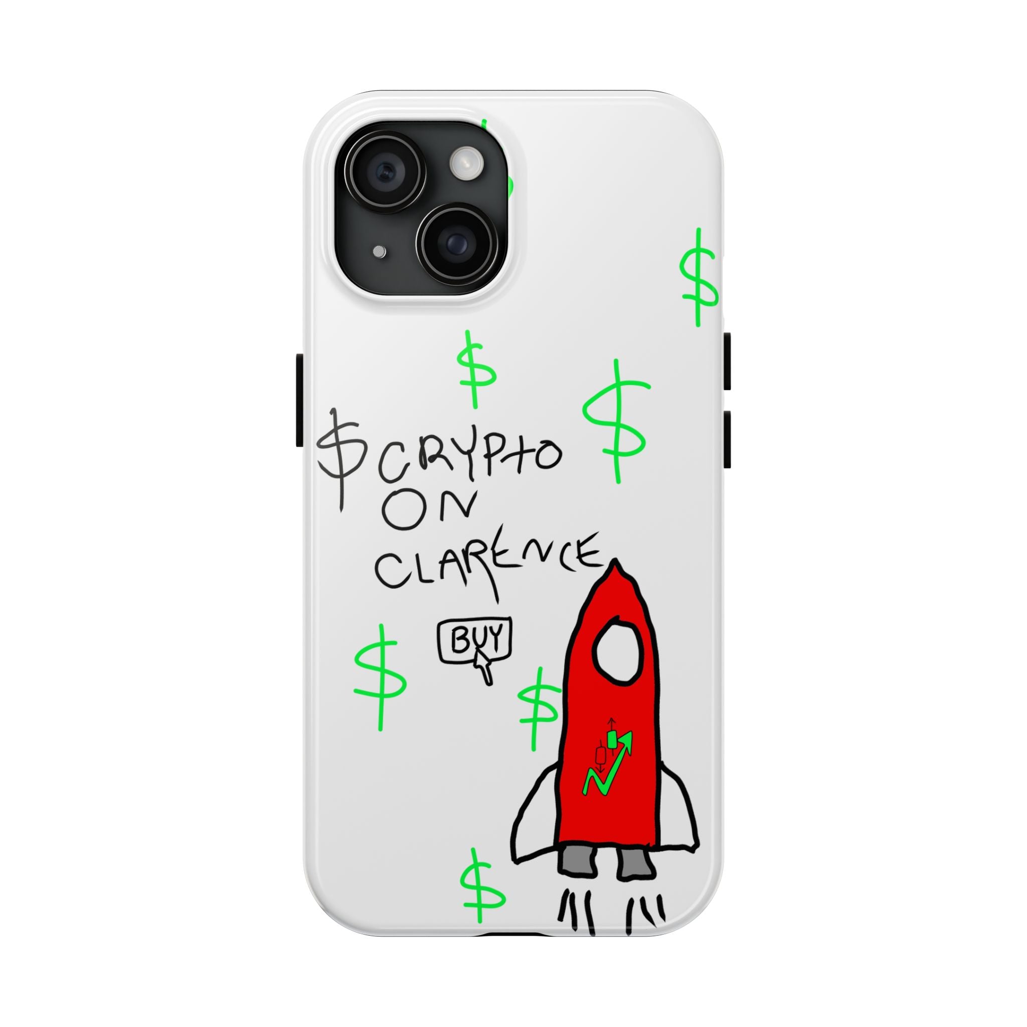 Crypto On Clarence Phone Case — Crypt Apparel Degen Design