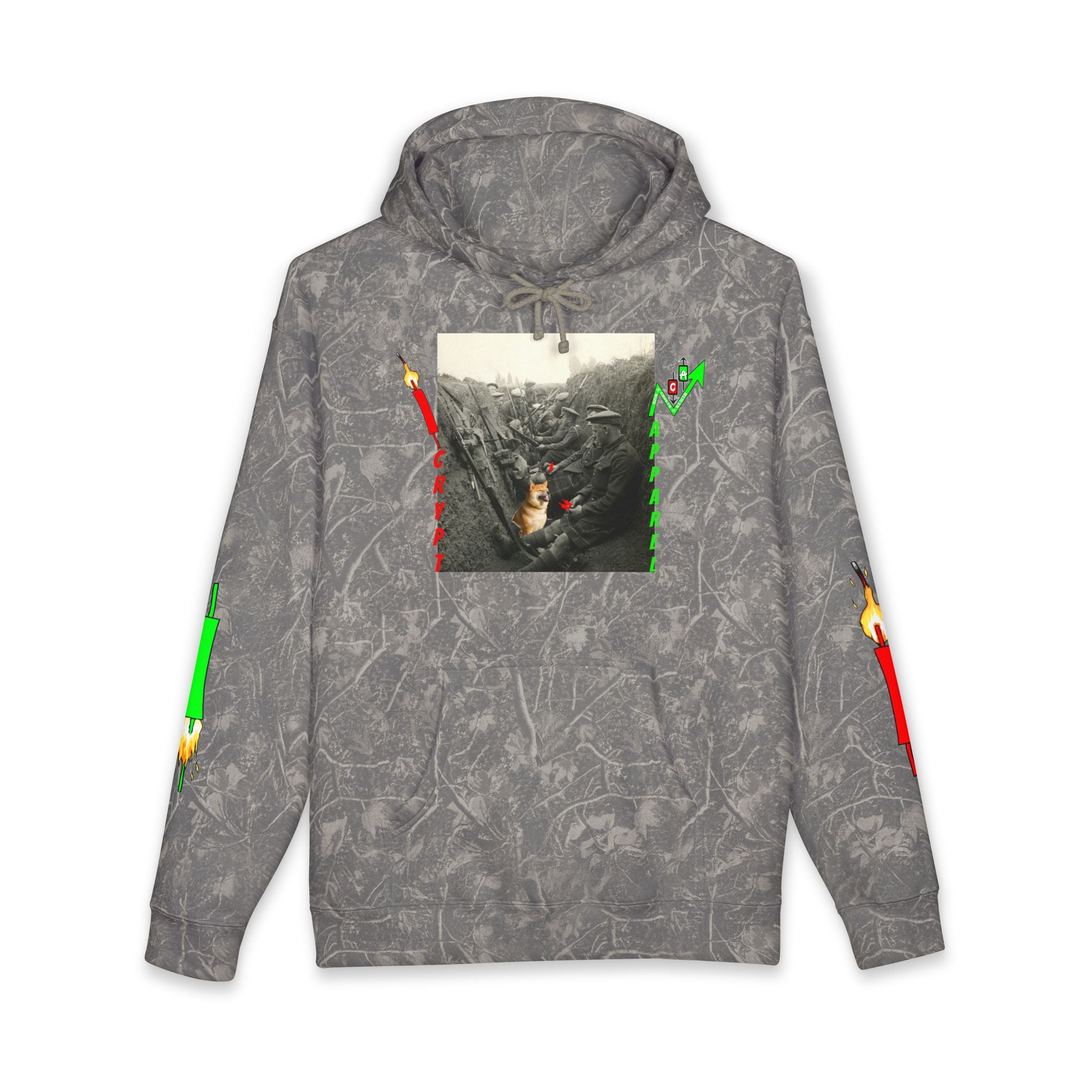 The Trenches Hoodie — 'Crypt Apparel' Graphic Hooded Sweatshirt