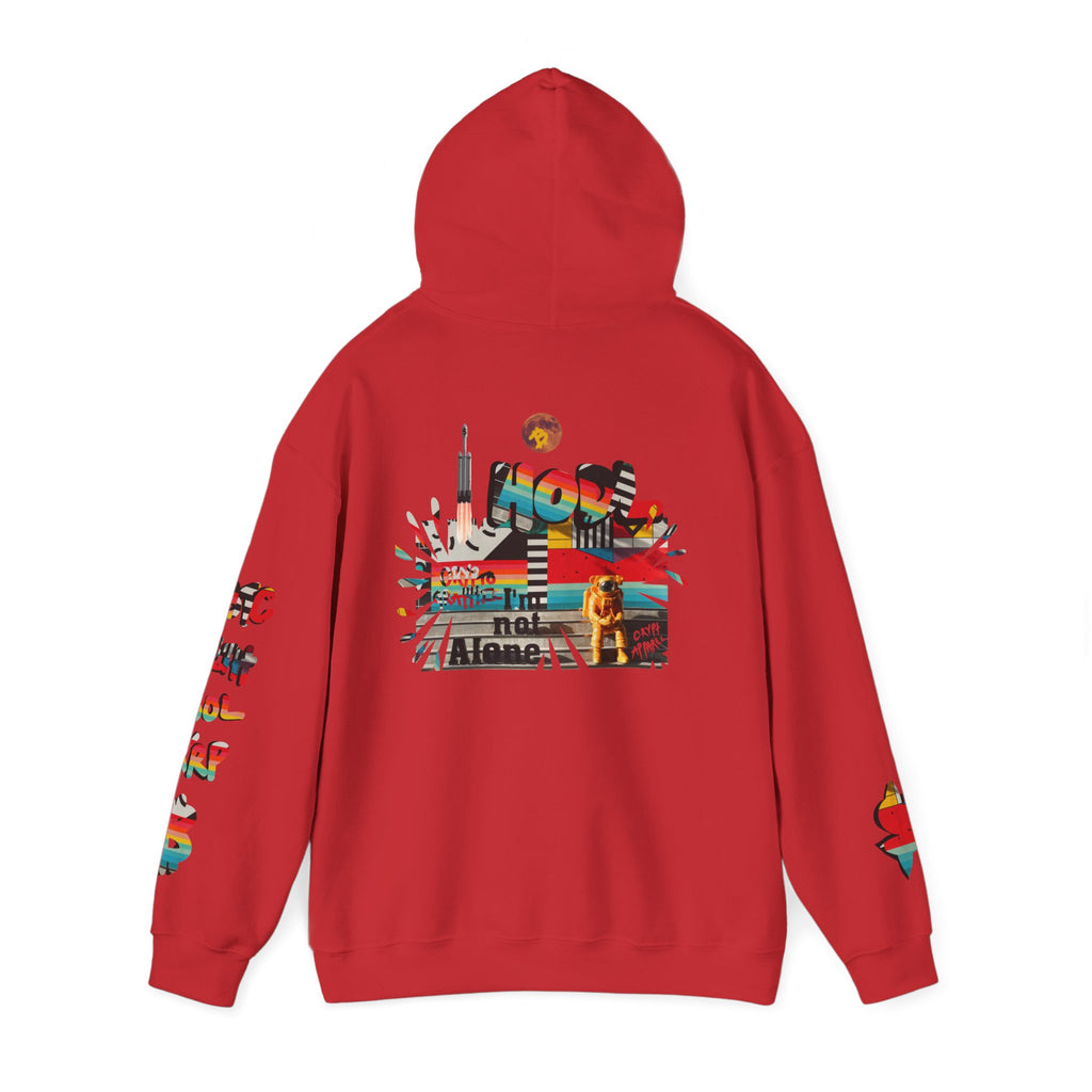 Urban Jungle Crypto Bitcoin Hoodie — Crypt Apparel Astronaut “Not Alone” Graphic Pullover