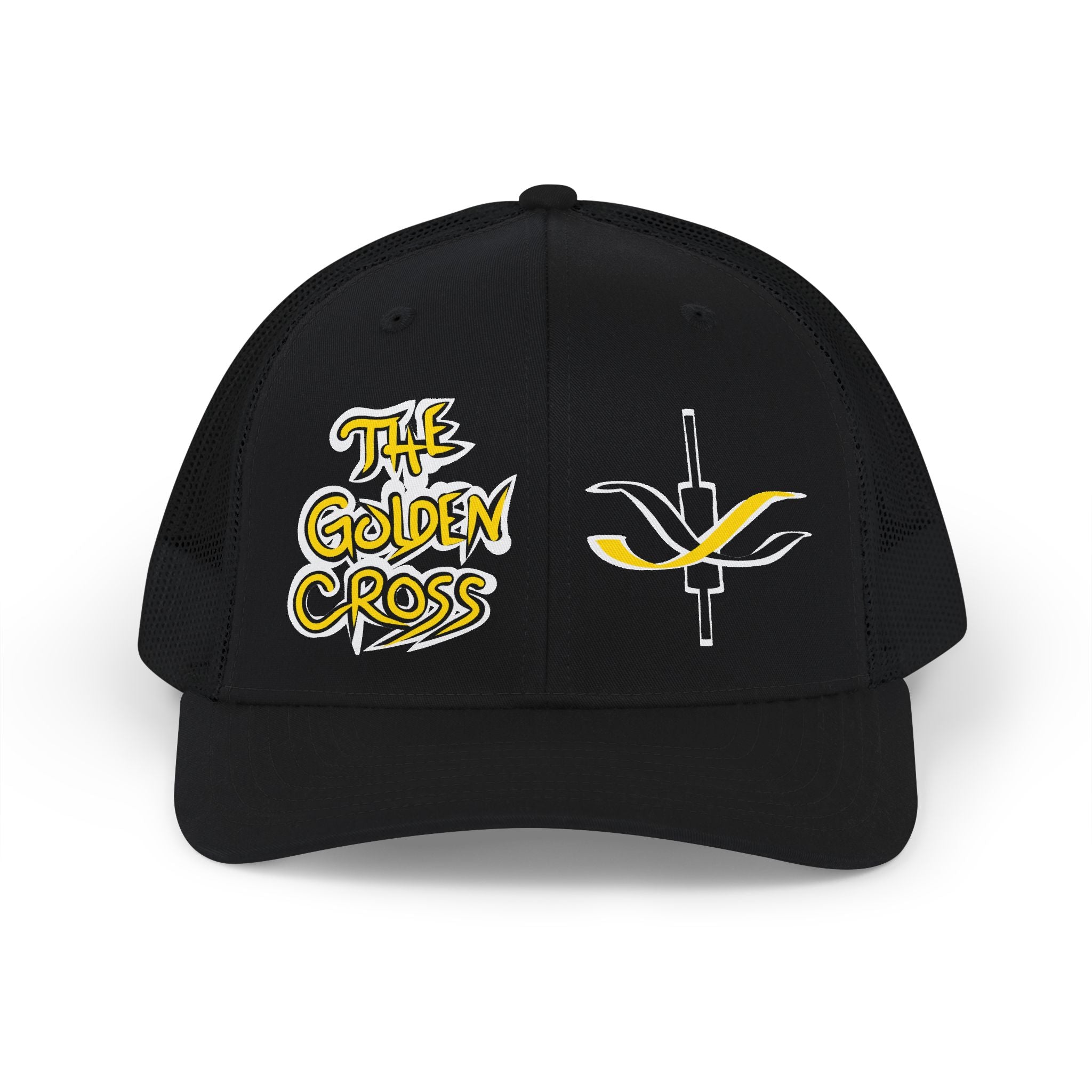Golden Cross Bull Market Trucker Cap — "Crypt Apparel" Crypto Trading Snapback