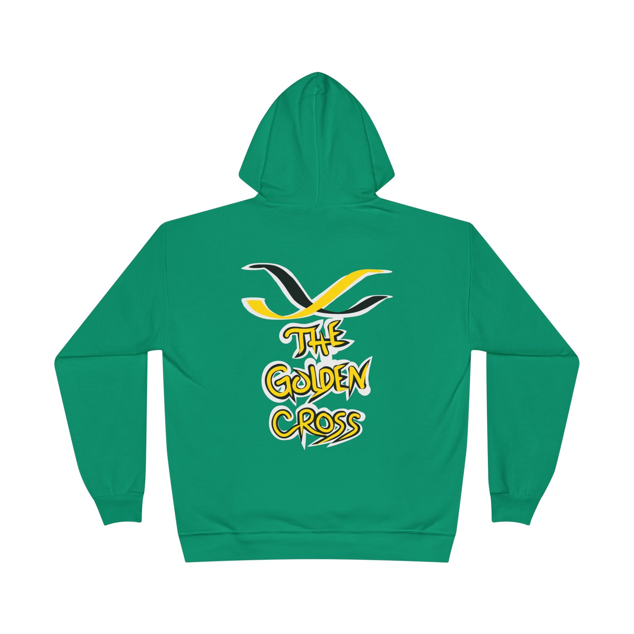 Golden Cross Bull Market Hoodie — 'Crypt Apparel' Crypto Trading Graphic Pullover