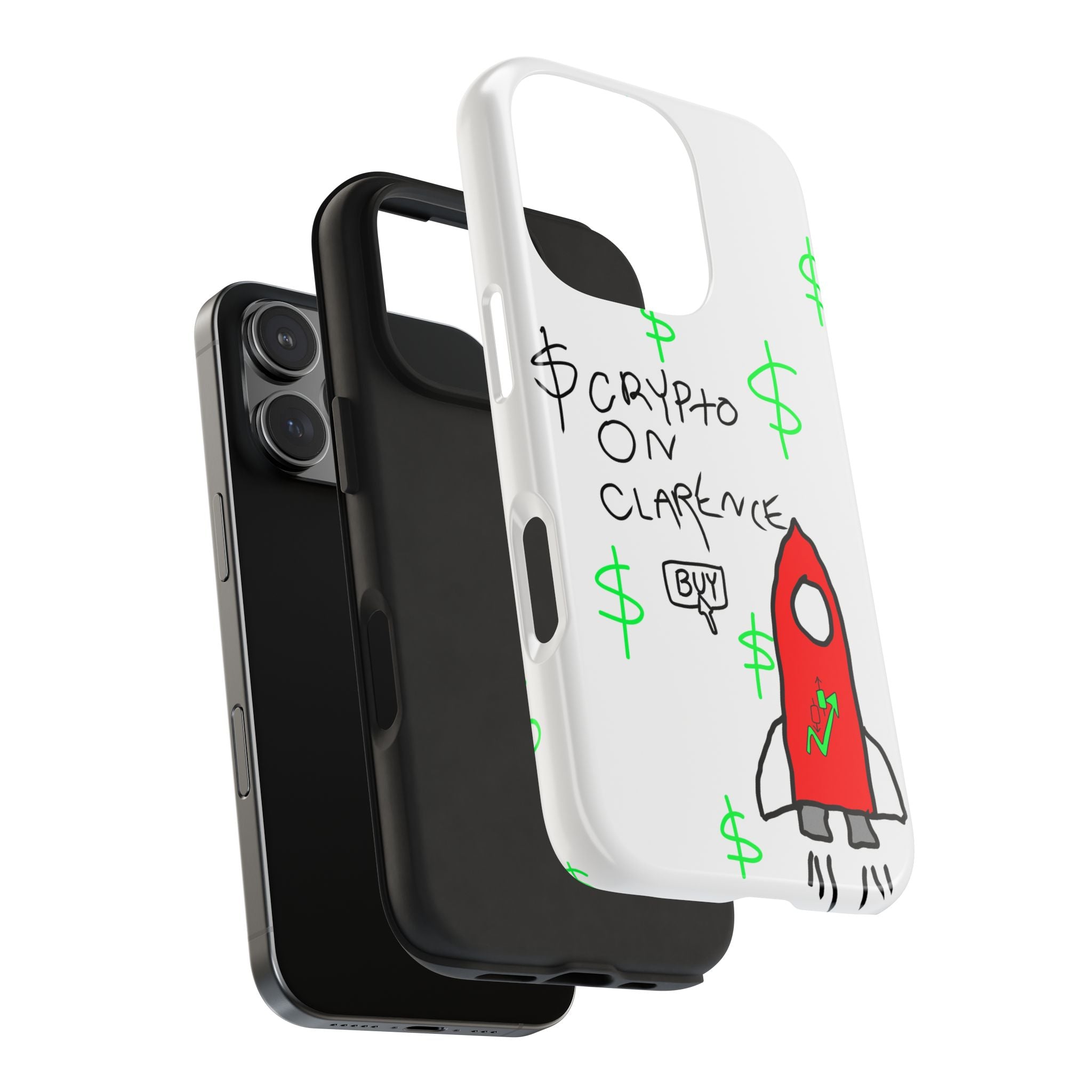 Crypto On Clarence Phone Case — Crypt Apparel Degen Design