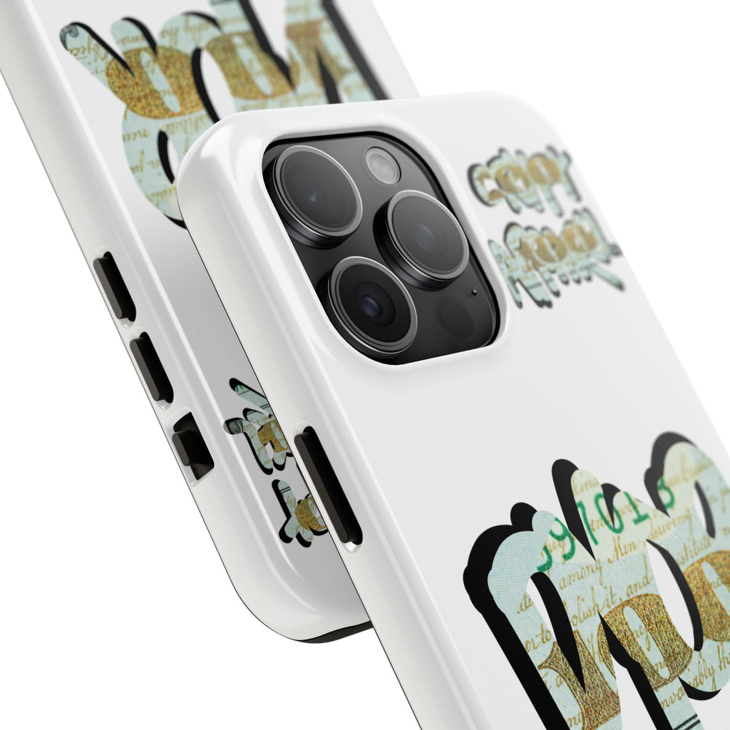 Tough Phone Case — Vintage Money Graffiti "Paper Hodl" Design