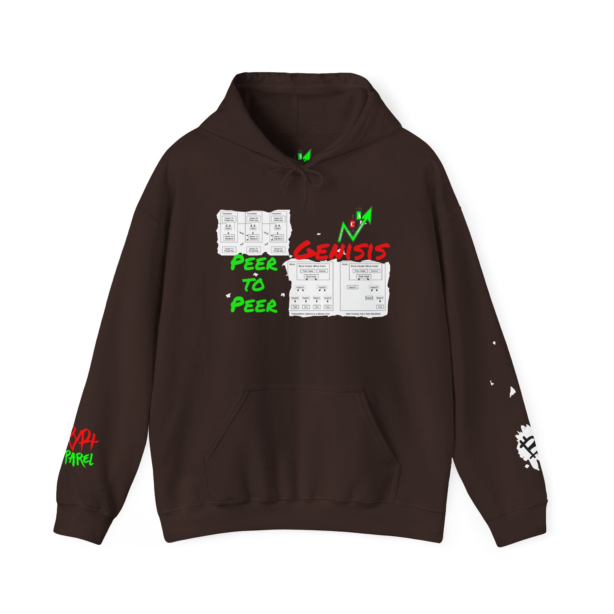 The Whitepaper Crypto Hooded Sweatshirt — Crypt Apparel Genisis Graphic Hoodie