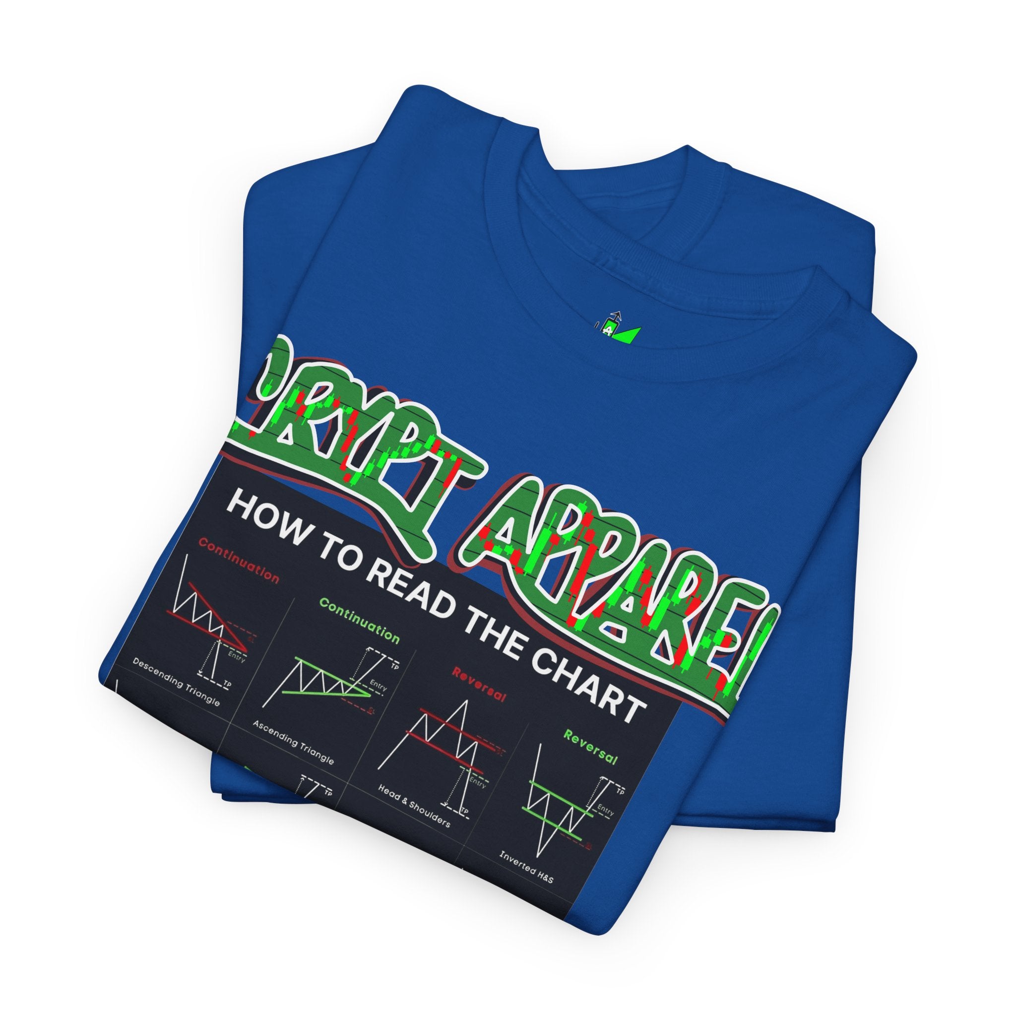 Charted Tee — "Crypt Apparel" Trading Chart Shirt