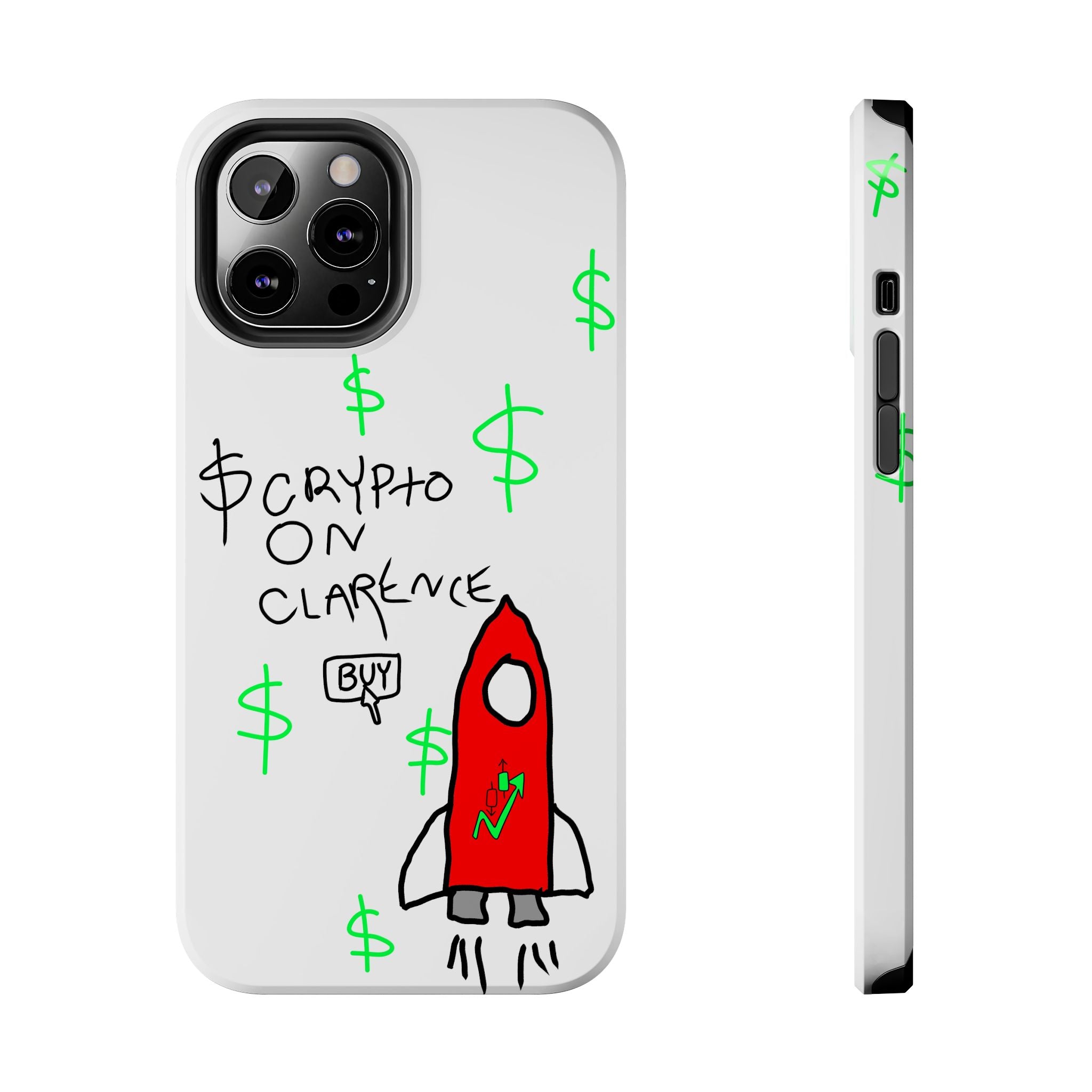 Crypto On Clarence Phone Case — Crypt Apparel Degen Design