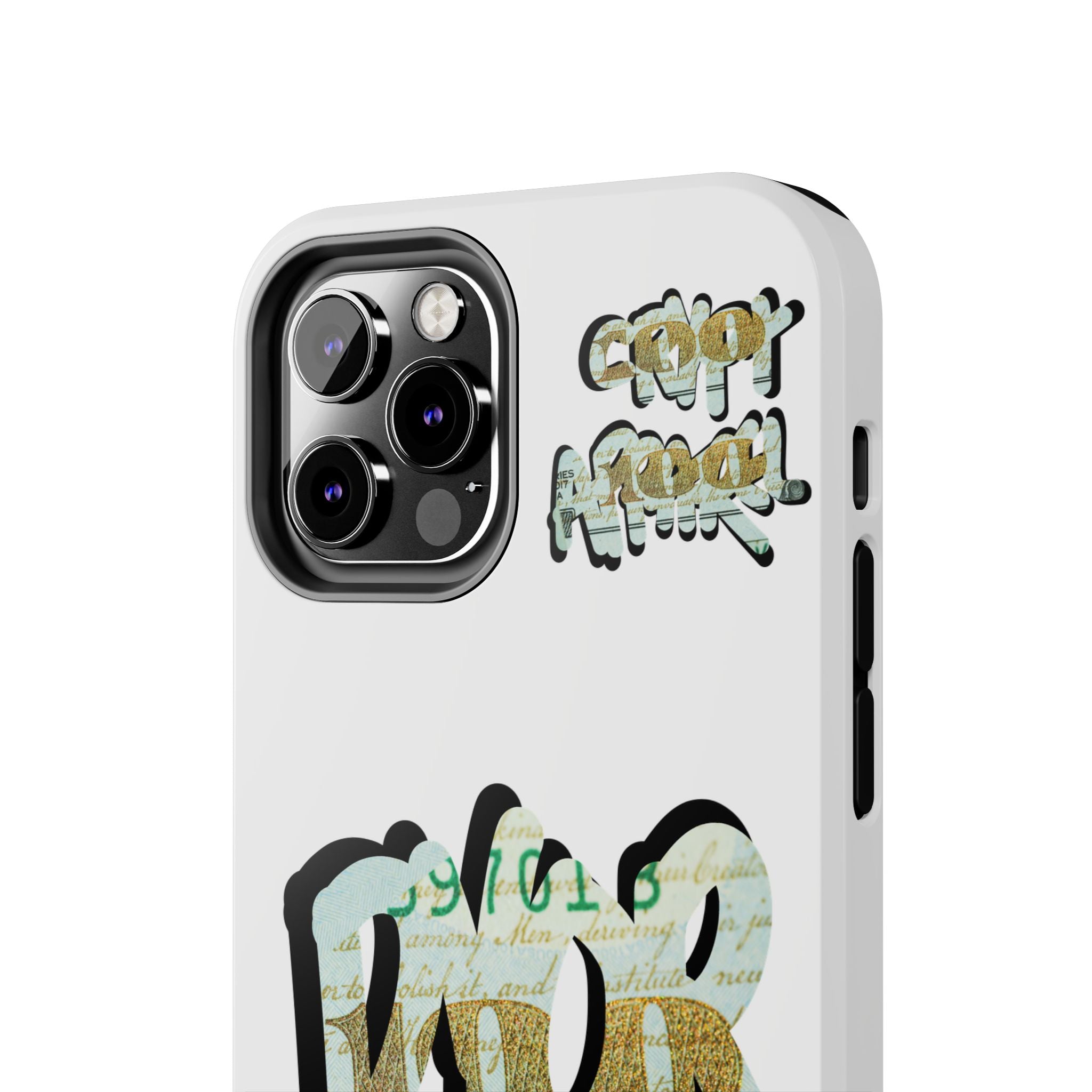 Tough Phone Case — Vintage Money Graffiti "Paper Hodl" Design