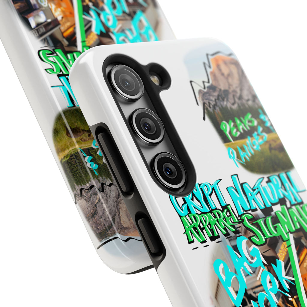 Natural Signals Tough Phone Case — Crypt Apparel Street Collage Design
