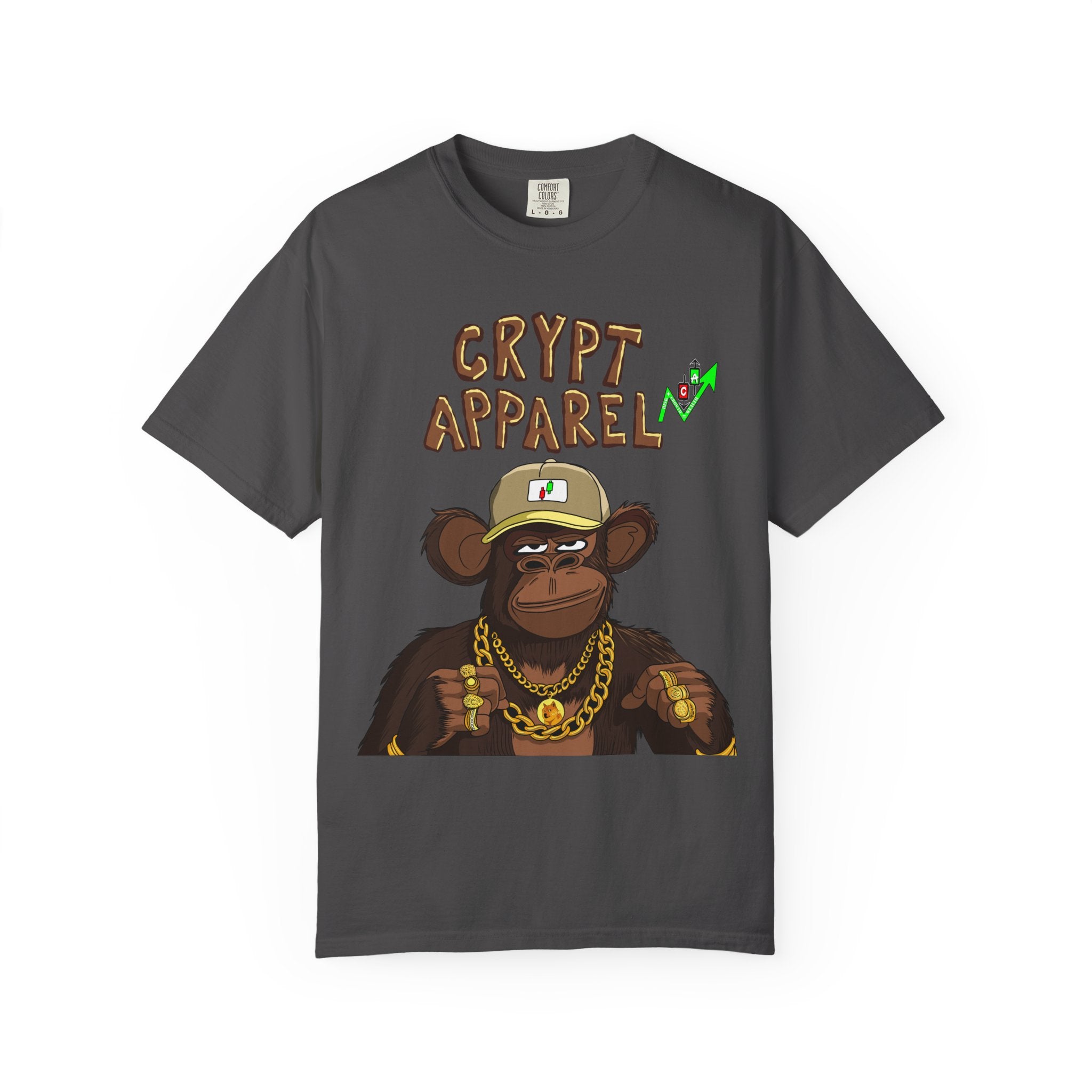 'Low Cap Ape' Graphic T-Shirt — Crypt Apparel Crypto Streetwear