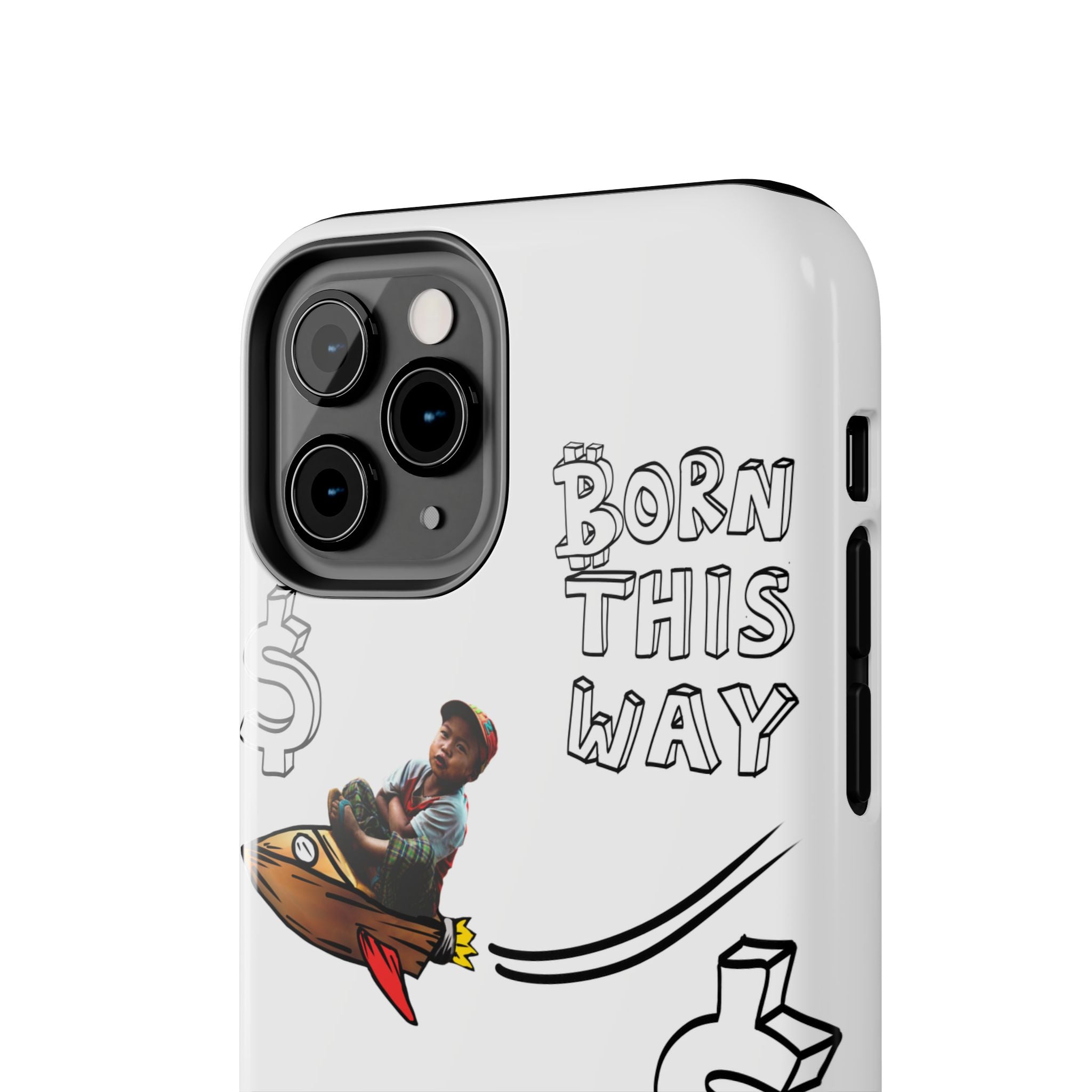 Born This Way Phone Case — "Crypt Apparel" Crypto Protective Case