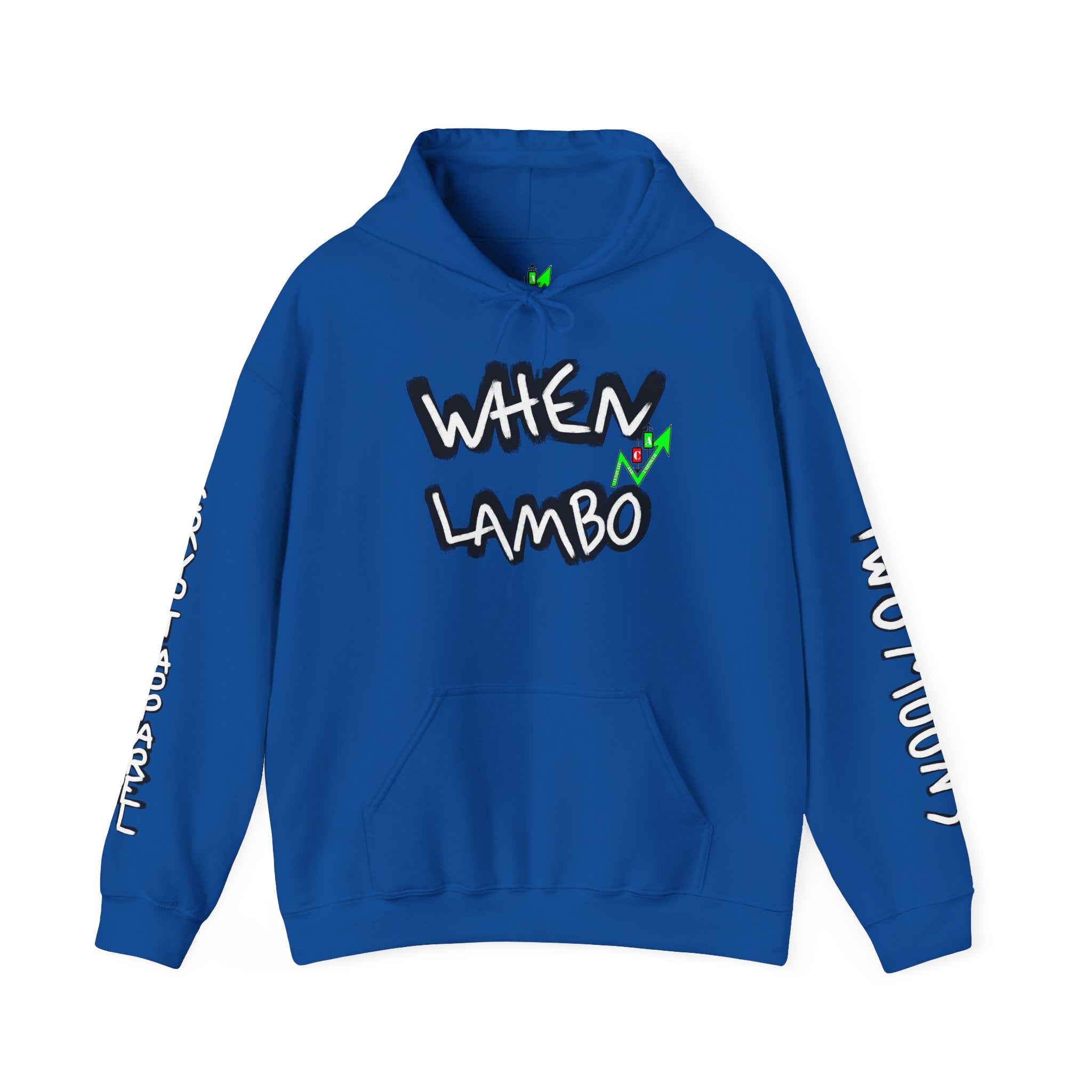 When Lambo Crypto Hoodie | Crypt Apparel Bitcoin Inspired Graffiti Design