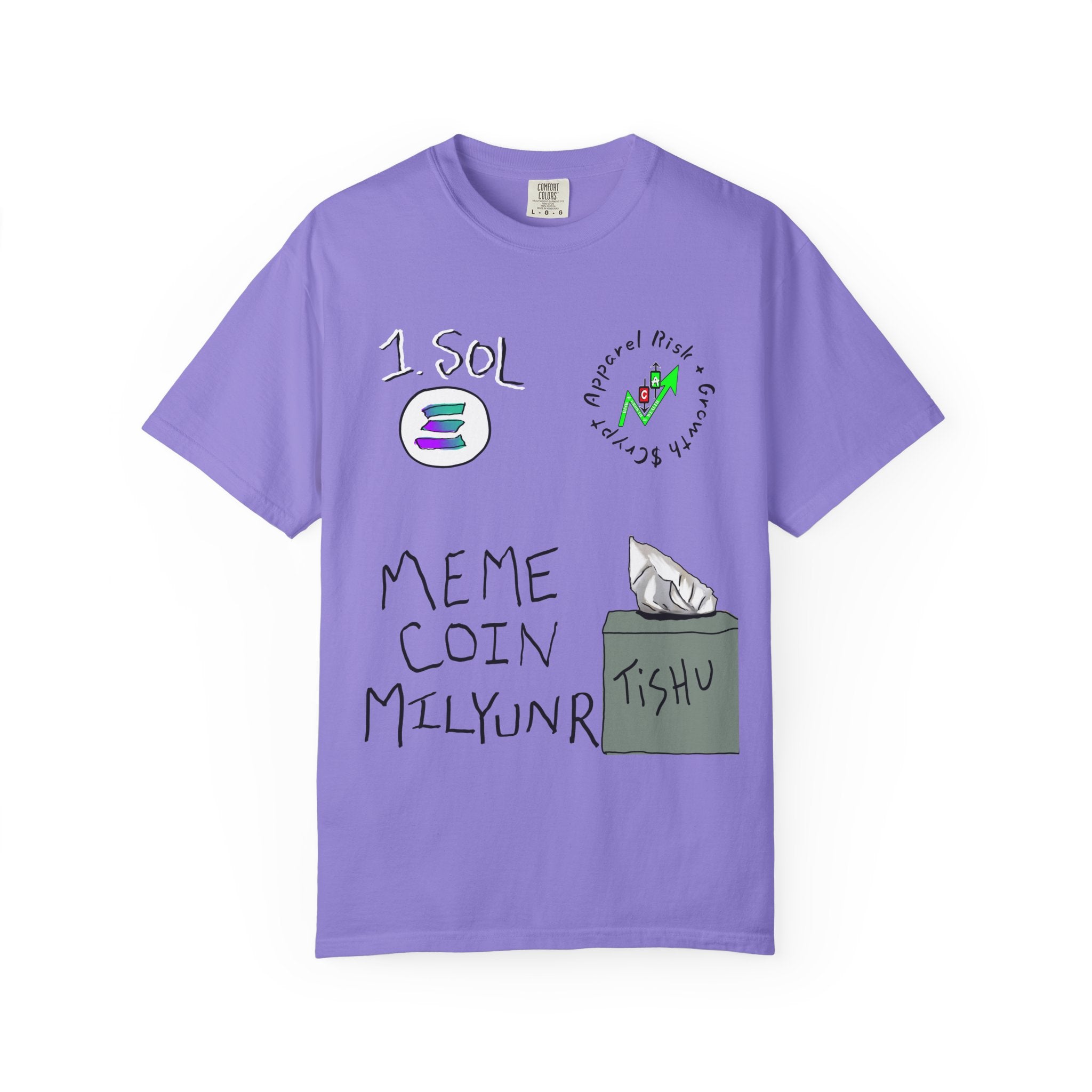 Crypto Meme T-Shirt — 'Meme Coin' Hand-Drawn Crypto Art Tee