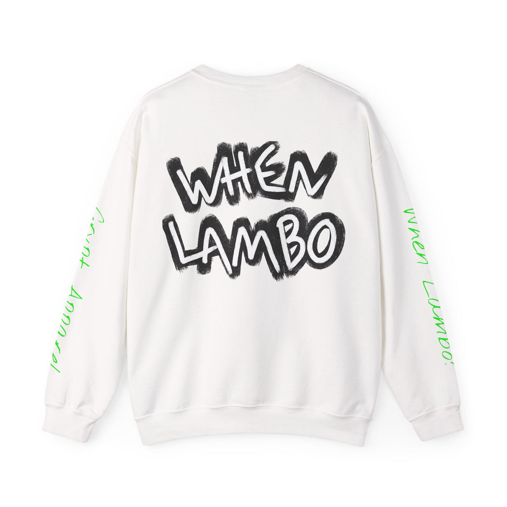 When Lambo Bitcoin inspired Graphic Crewneck Sweatshirt | Crypto Art Streetwear