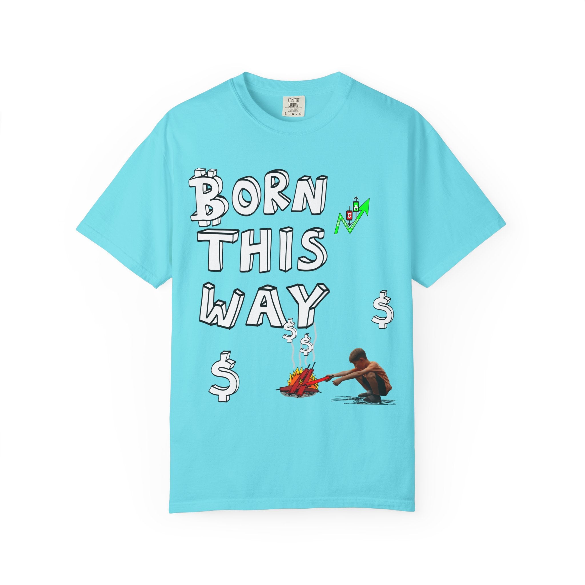 Born This Way Bitcoin inspired Crypto graphic tee | Crypt Apparel