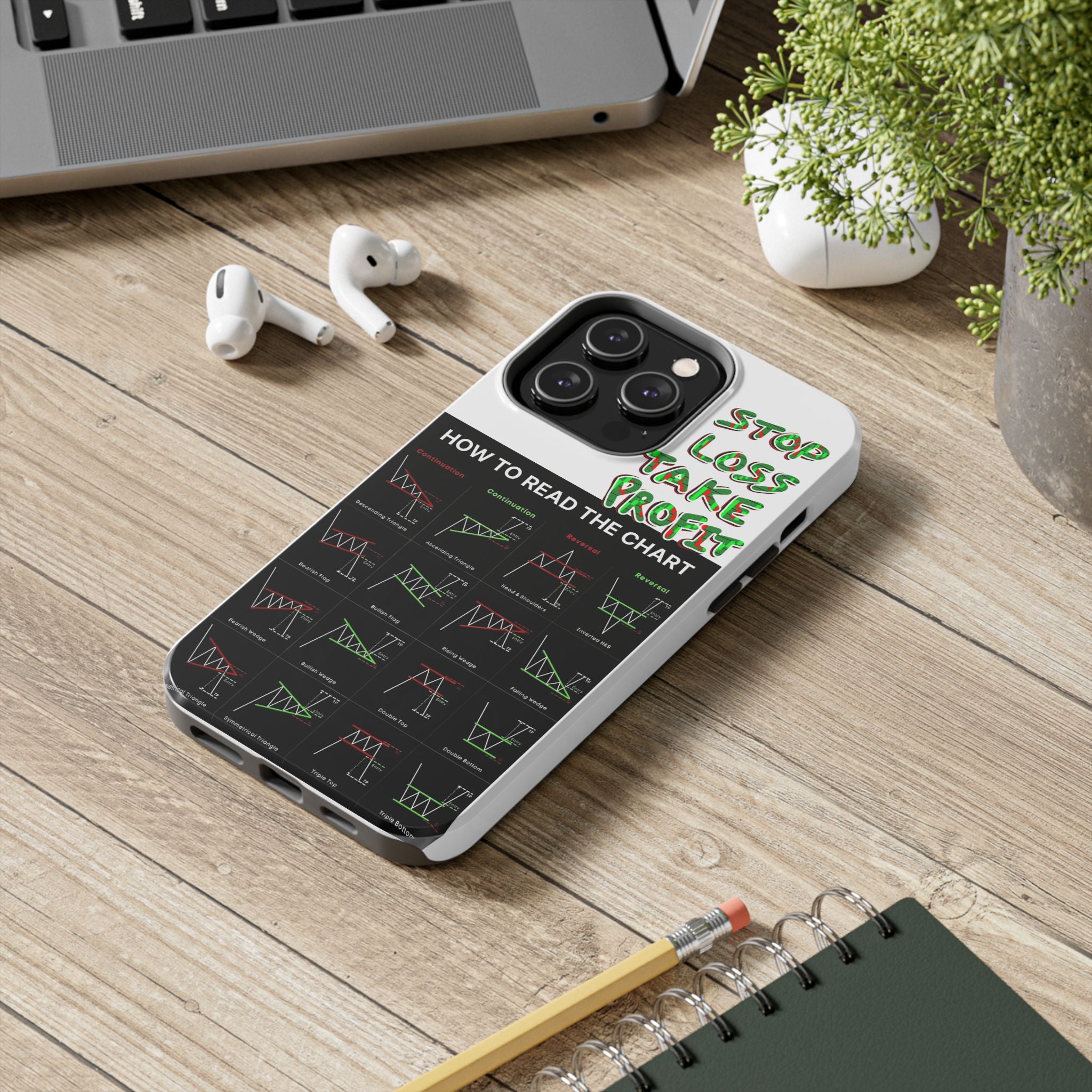 Charted Tough Phone Case — “Crypt Apparel” Trading Chart Guide