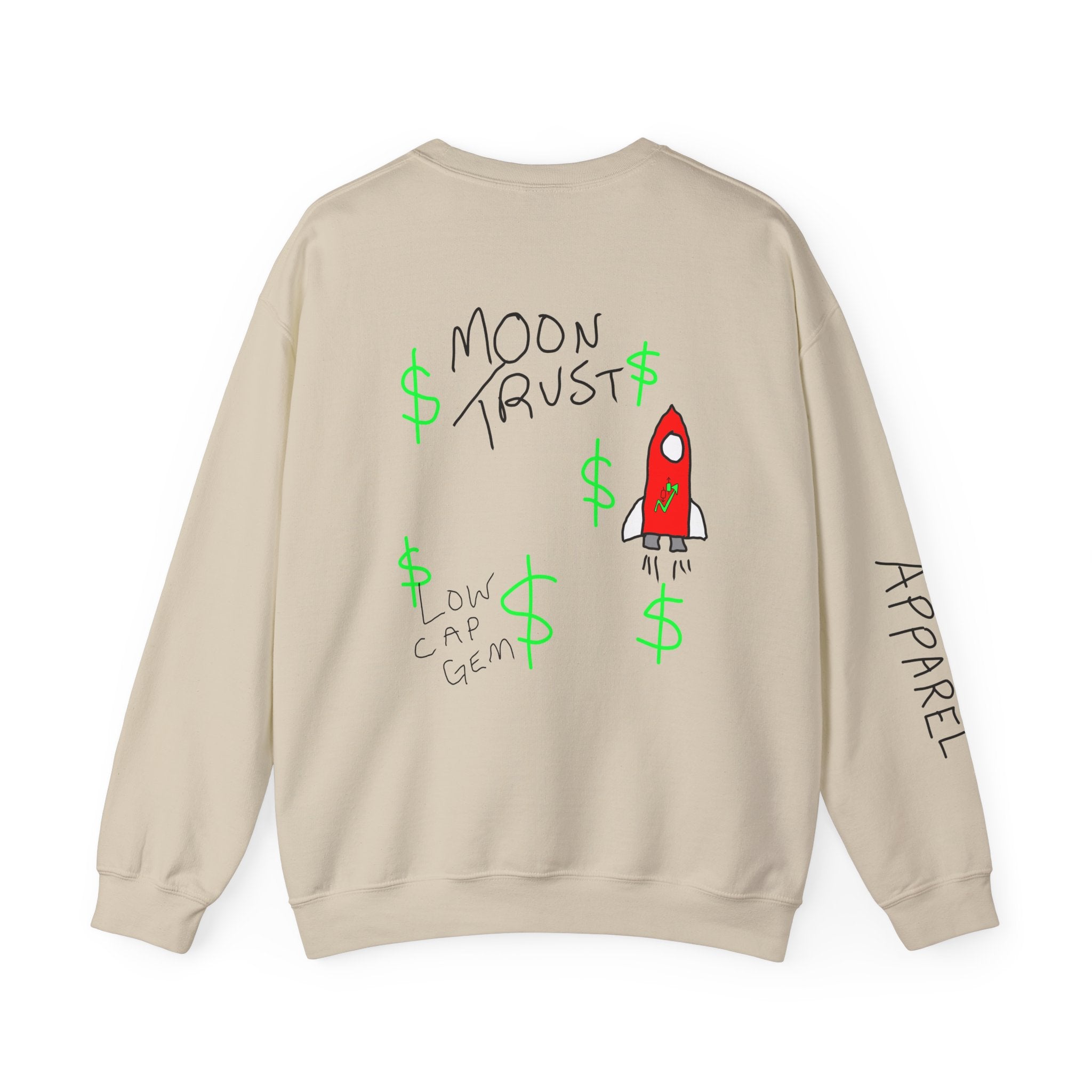 Crypto On Clarence Crewneck Sweatshirt — Crypt Apparel Design