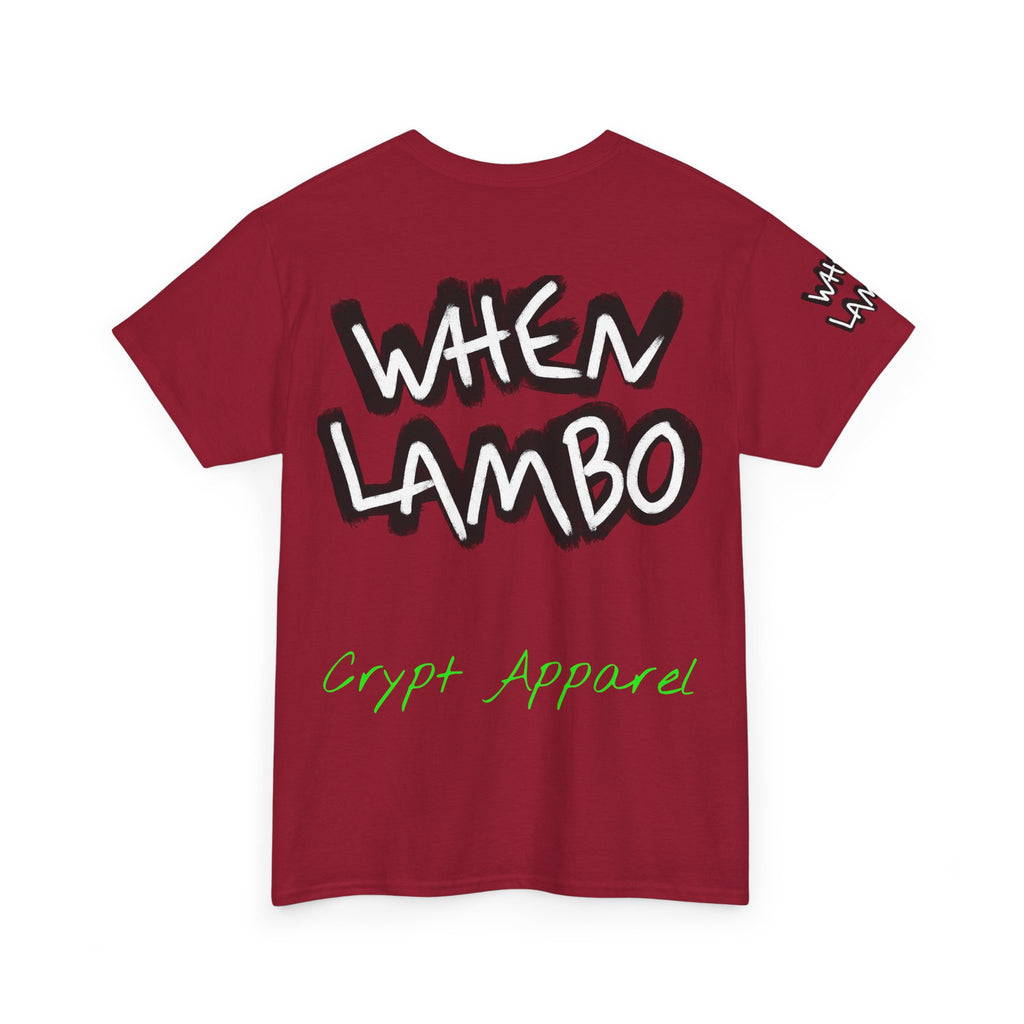 When Lambo Bitcoin inspired Crypto Graphic Tee | Crypt Apparel Car Streetwear