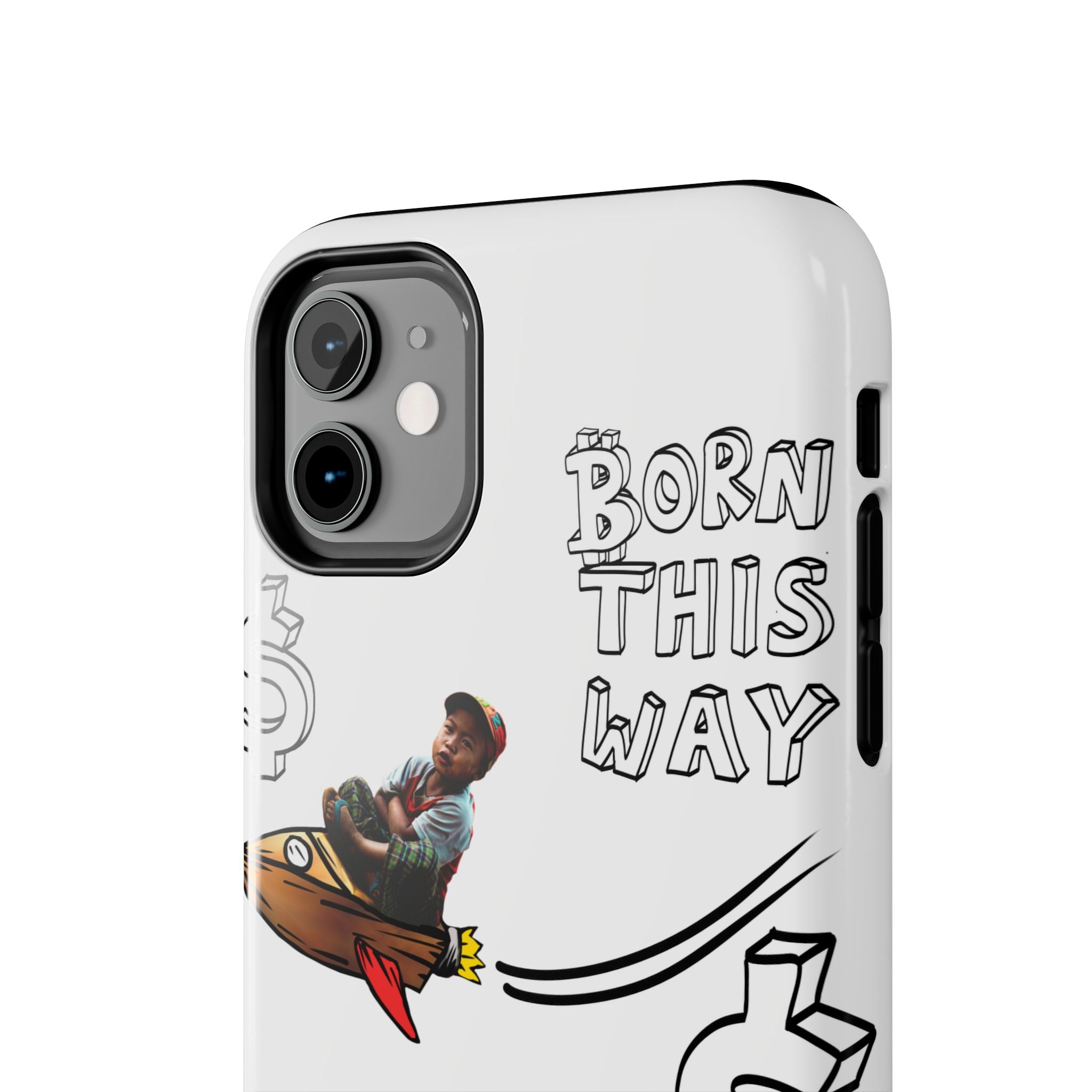 Born This Way Phone Case — "Crypt Apparel" Crypto Protective Case