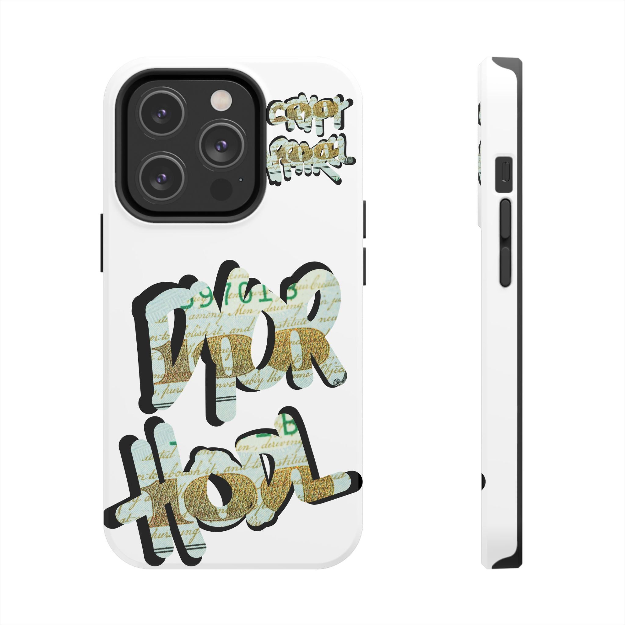 Tough Phone Case — Vintage Money Graffiti "Paper Hodl" Design