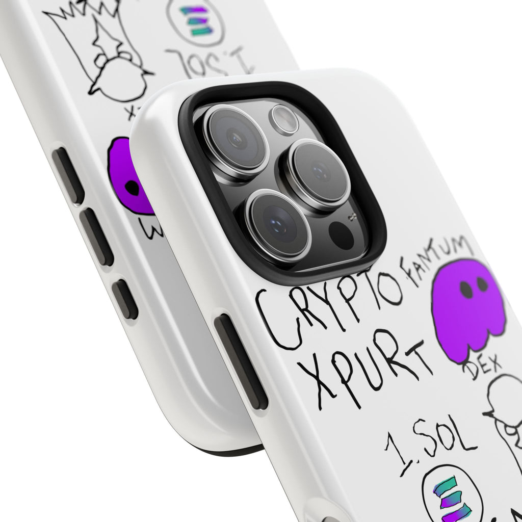 Meme Coin Millionaire Tough Phone Case — Crypto Meme Coin Doodle Design ("Meme Coin Milyunr")