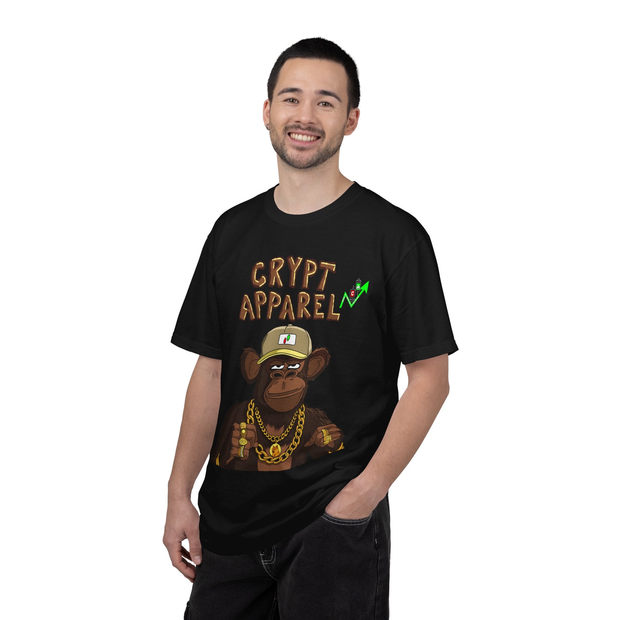 'Low Cap Ape' Graphic T-Shirt — Crypt Apparel Crypto Streetwear