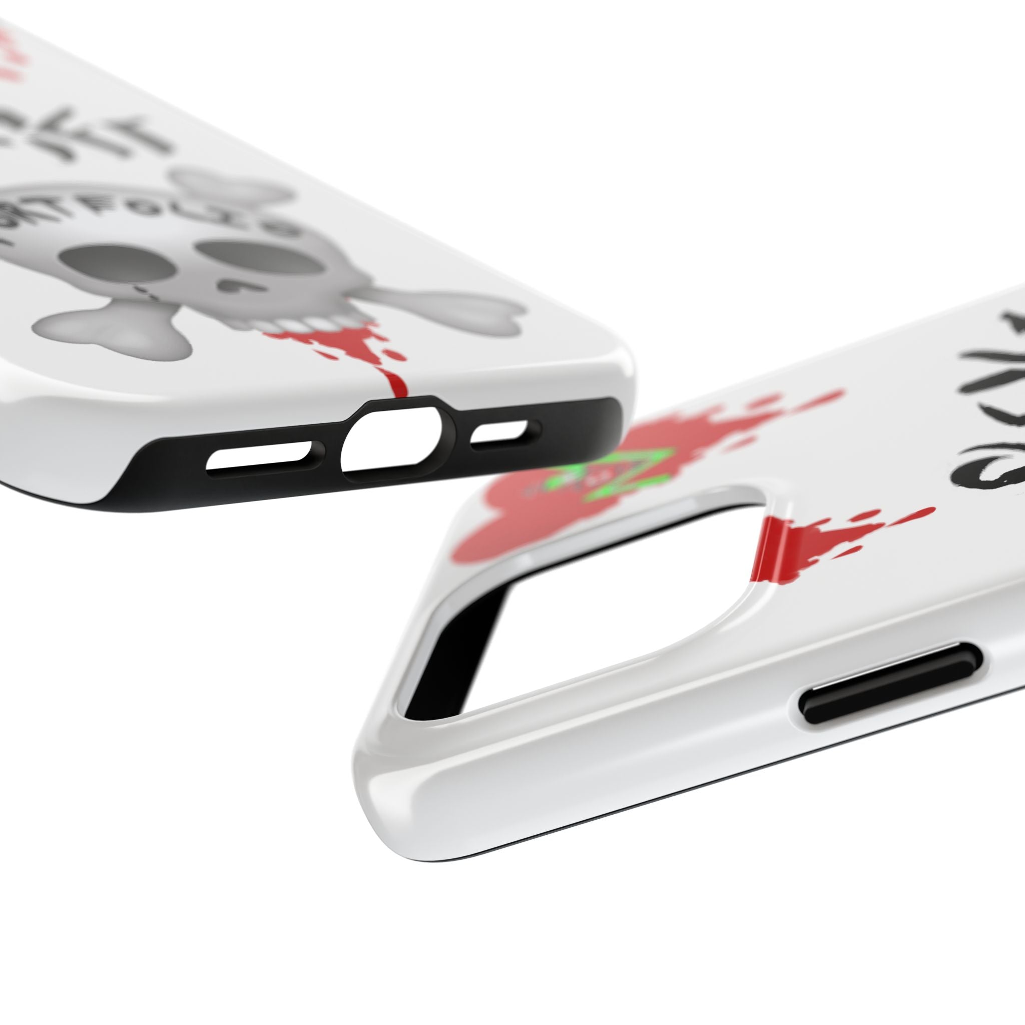 Rekt Portfolio Tough Phone Case — Skull & Dripping Heart Protective Cover