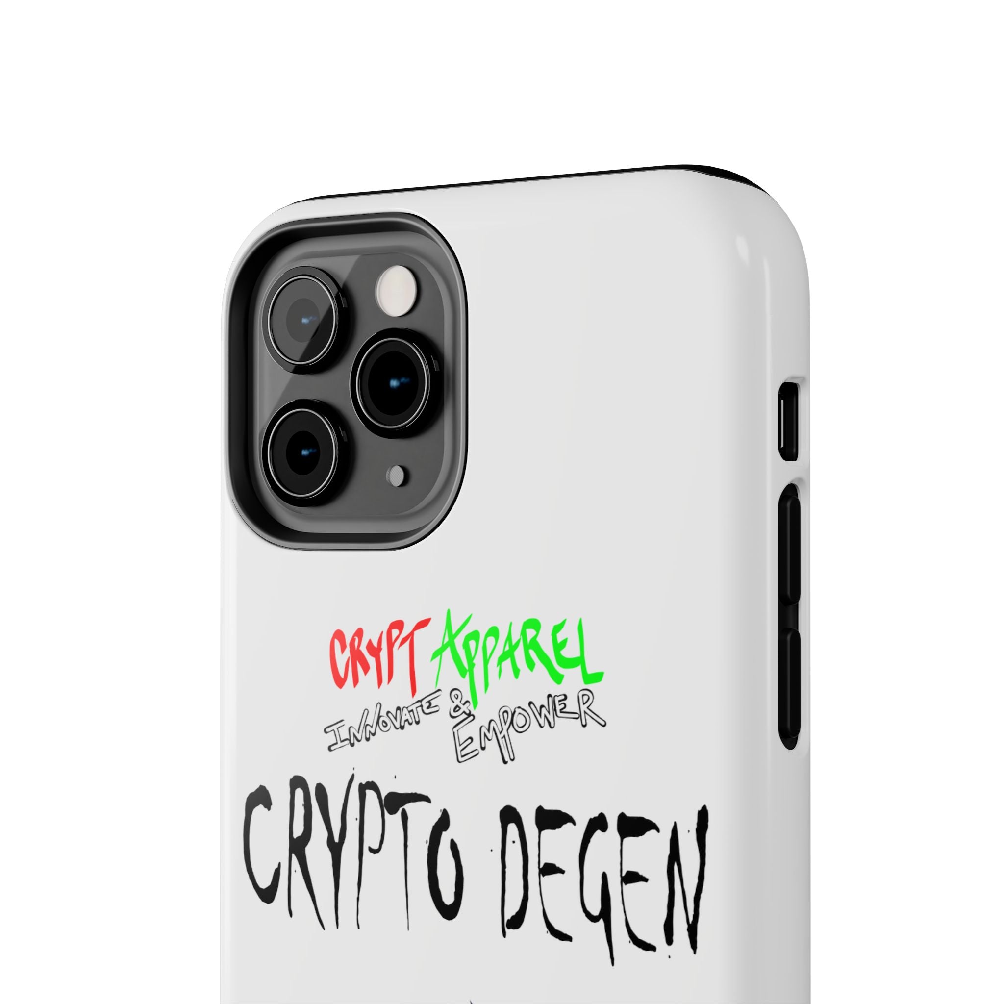 Crypto Degen Tough Phone Case — Cartoon HODL Backpack Design