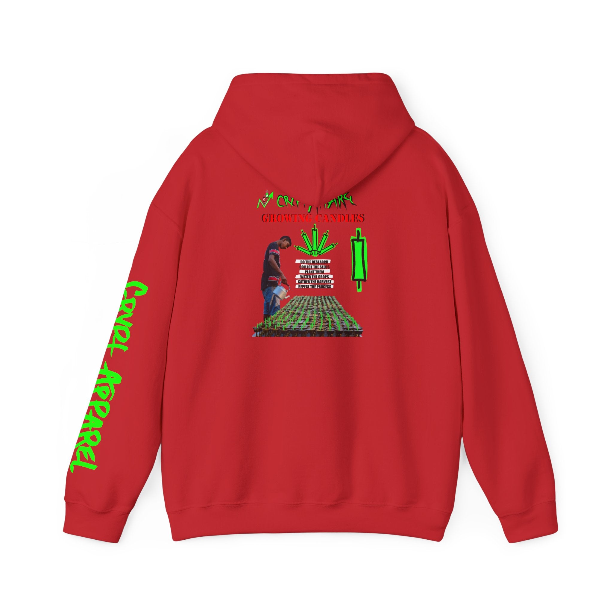 Growing Candles Crypto Hoodie | Crypt Apparel Nurturing Charts