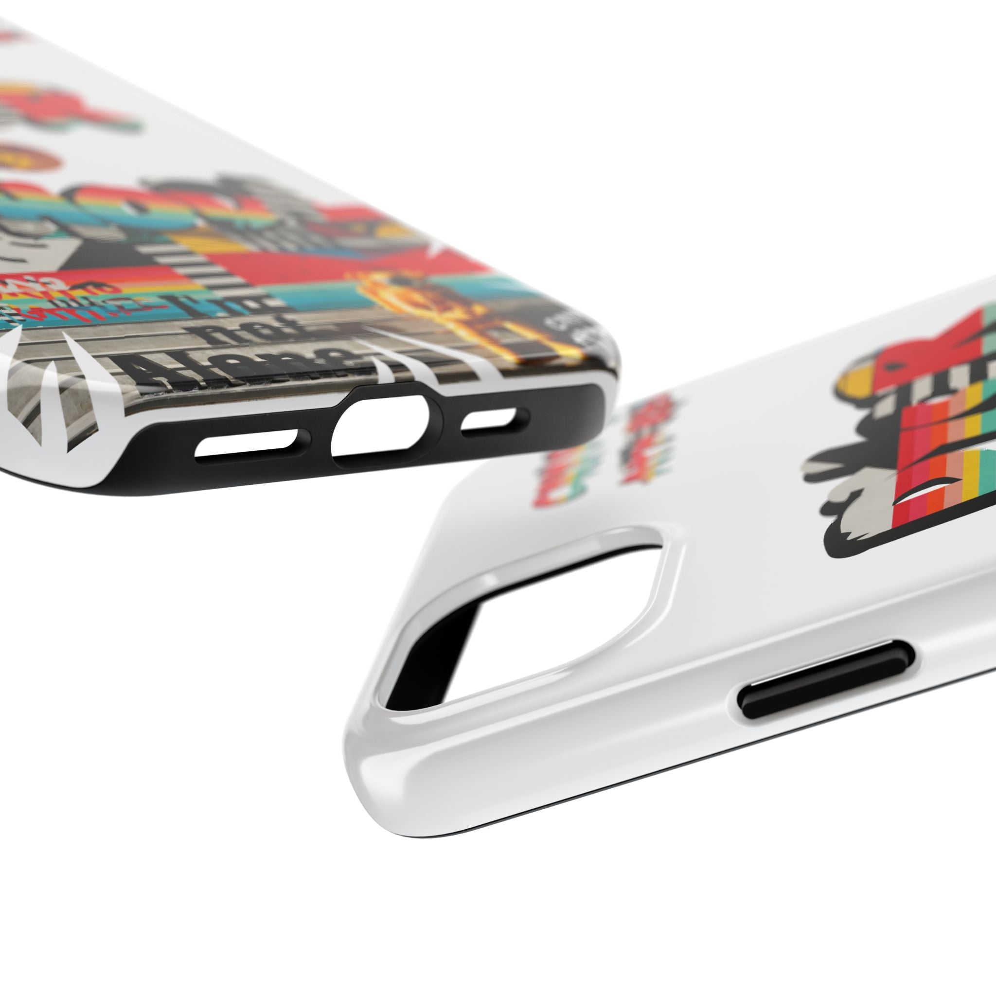 Urban Jungle Tough Phone Case — Crypt Apparel Collage Protective Cover
