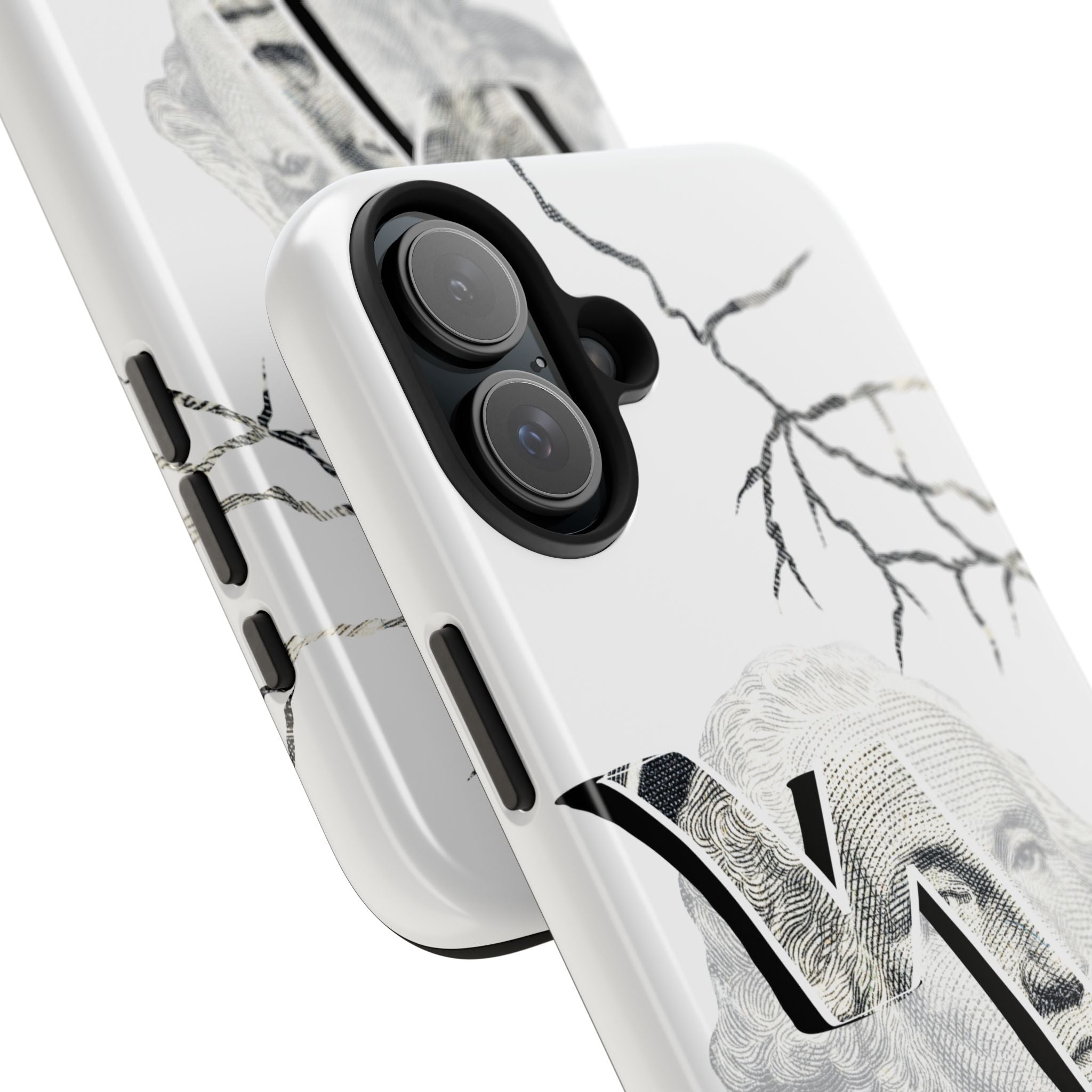 Brokenomics Crypto Tough Phone Case — 'Crypt Apparel' Cracked Dollar Graphic Protective Cover