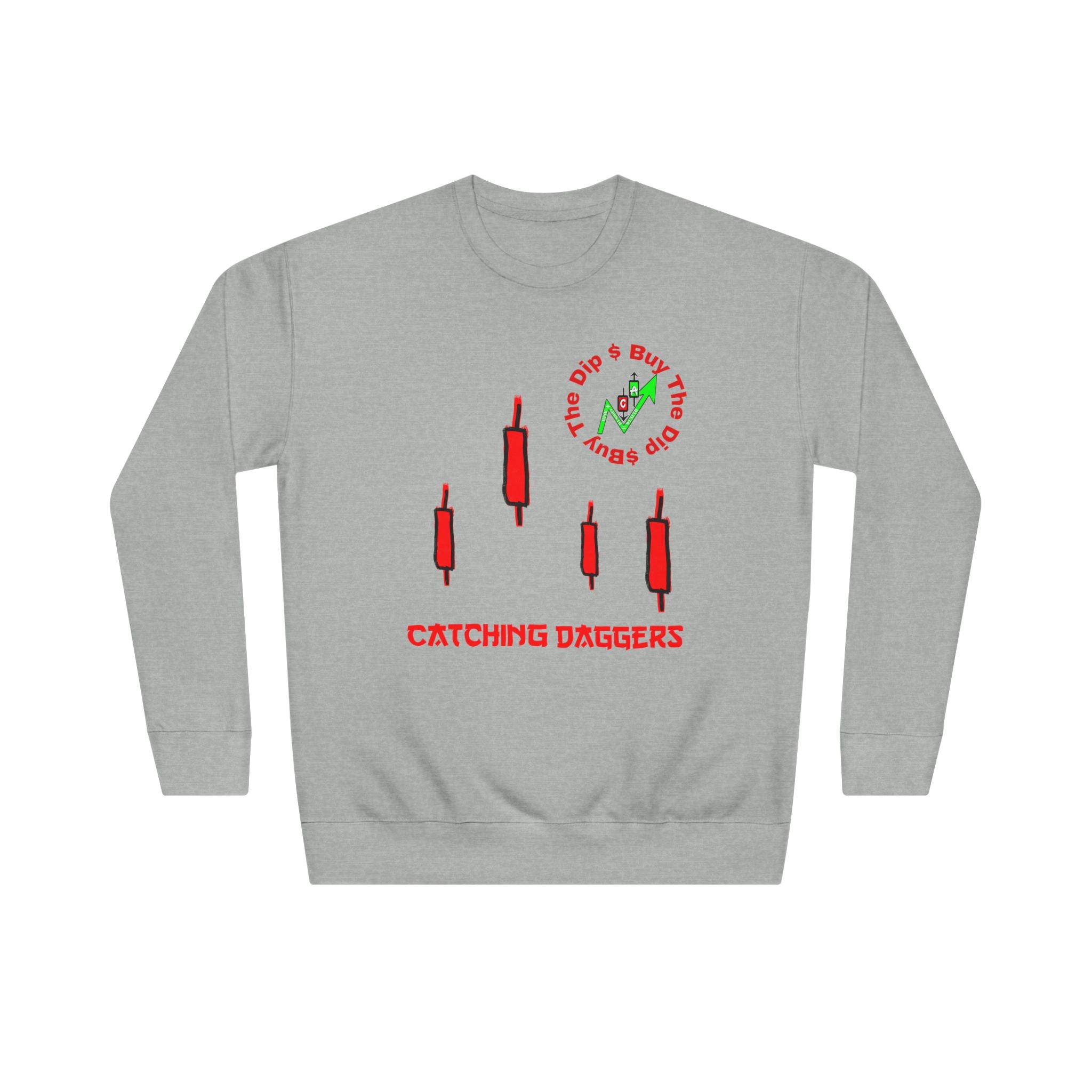 Catching Daggers Crewneck Sweatshirt — Crypt Apparel Cha-Ching Design