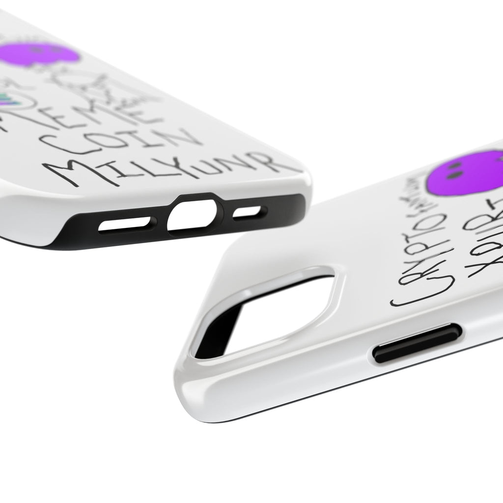 Meme Coin Millionaire Tough Phone Case — Crypto Meme Coin Doodle Design ("Meme Coin Milyunr")