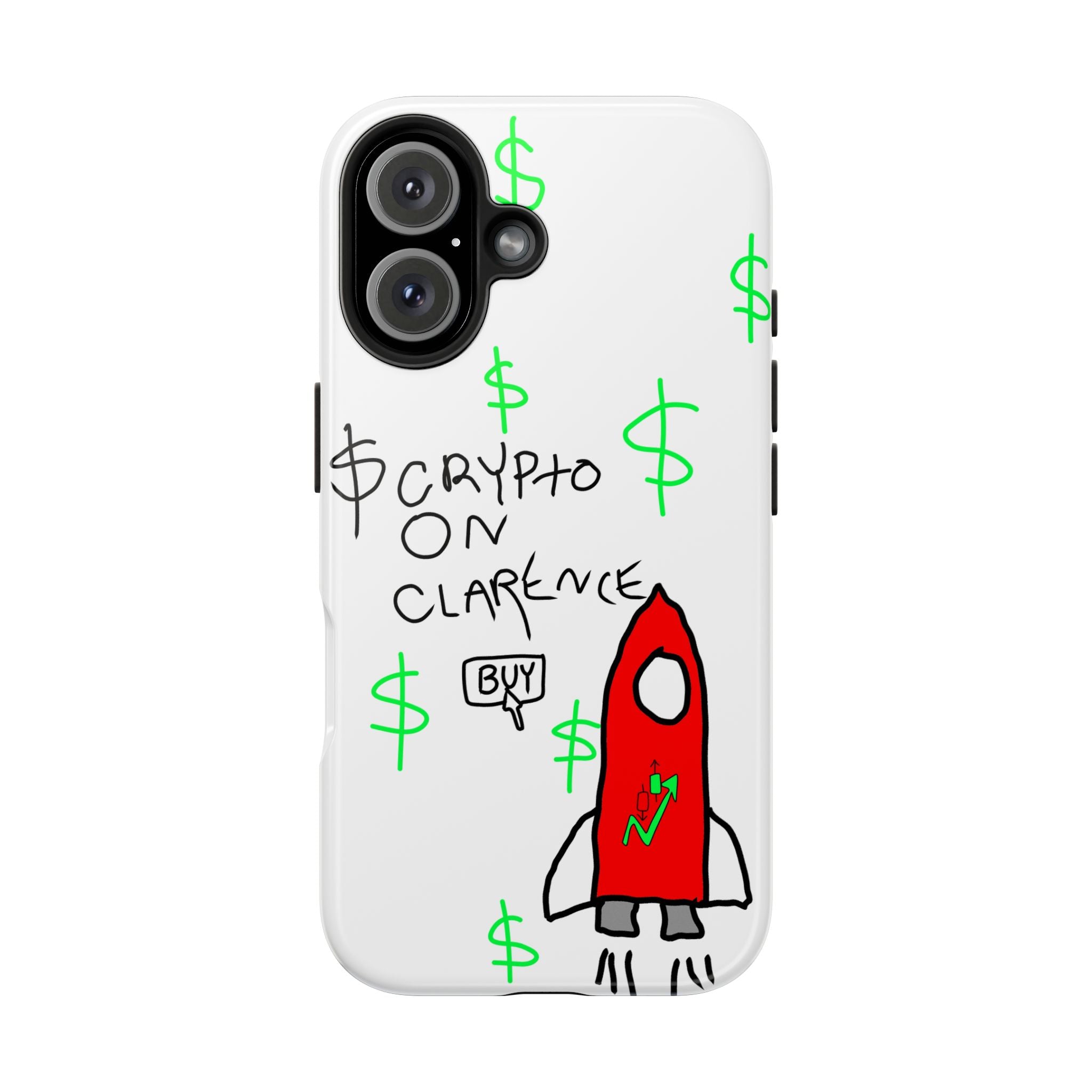 Crypto On Clarence Phone Case — Crypt Apparel Degen Design