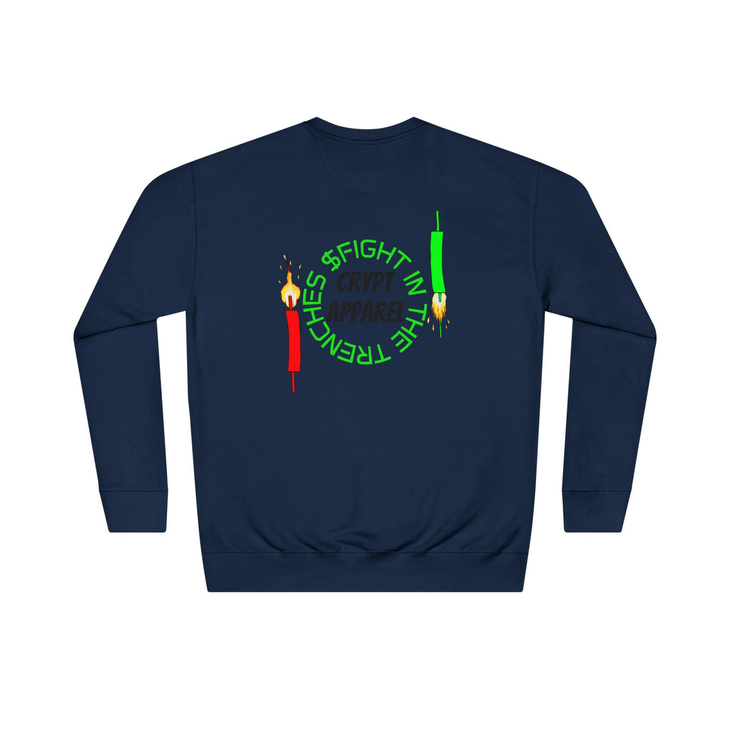 The Trenches Crewneck Sweatshirt — Crypt Apparel Crypto Graphic Pullover